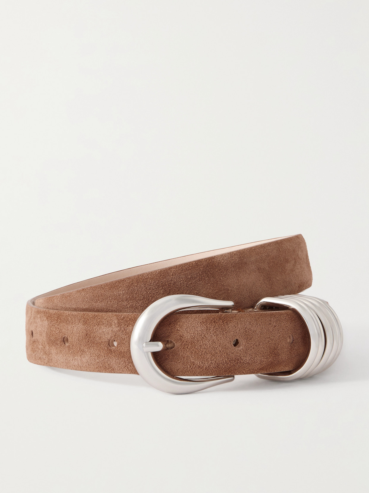 Dehanche Hollyhock Suede Waist Belt In Brown