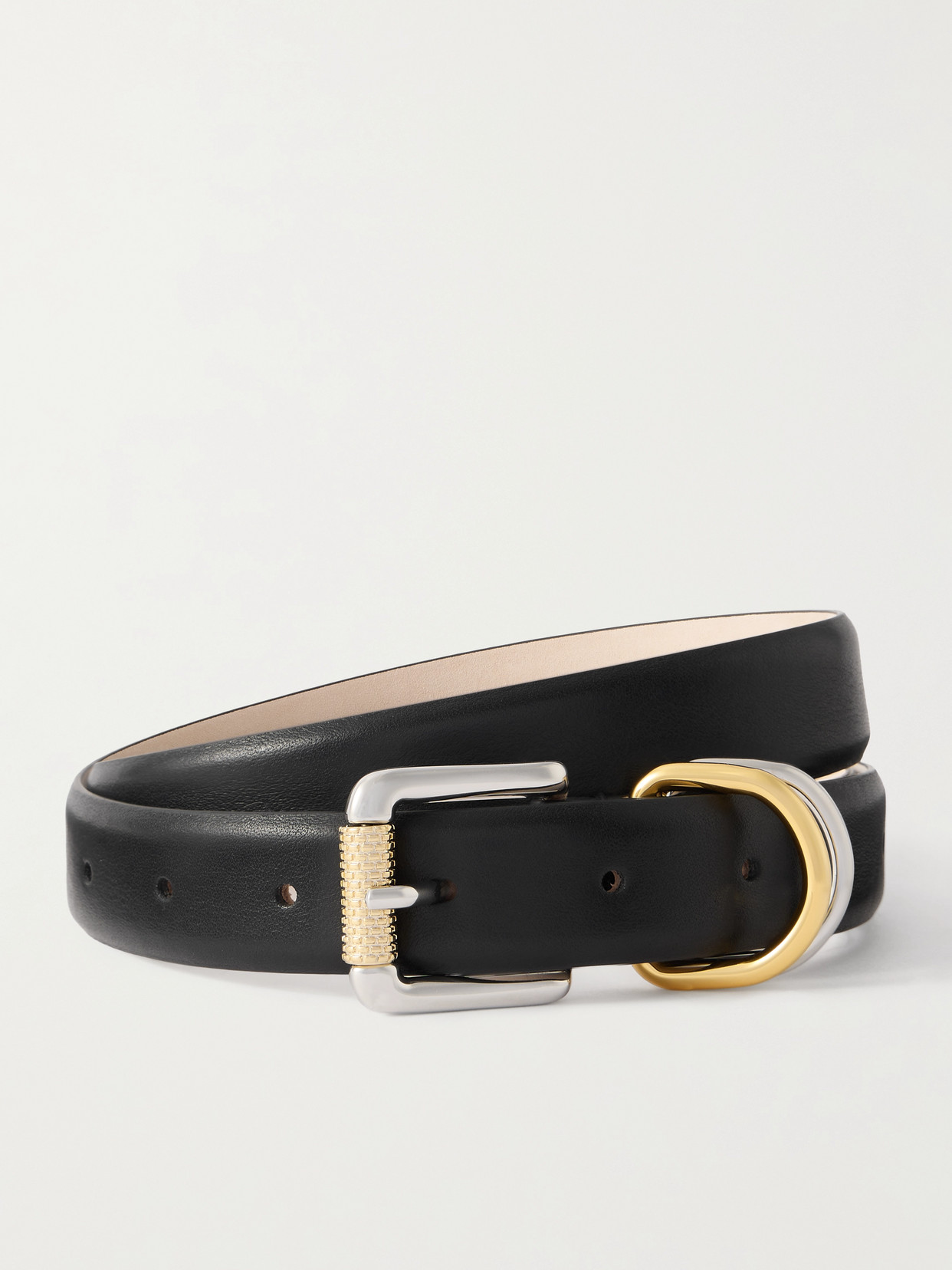 Dehanche Alegra Leather Waist Belt In Black
