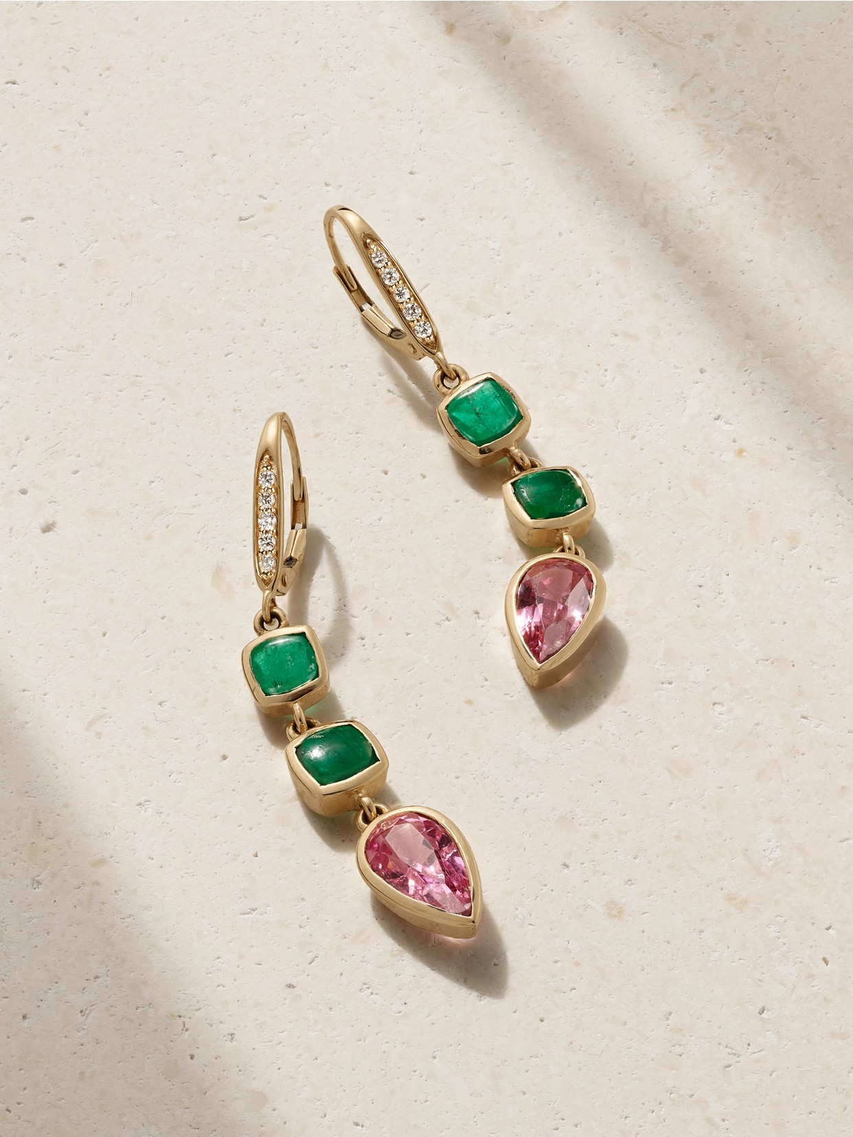 Jia Jia Gold Multi-stone Earrings