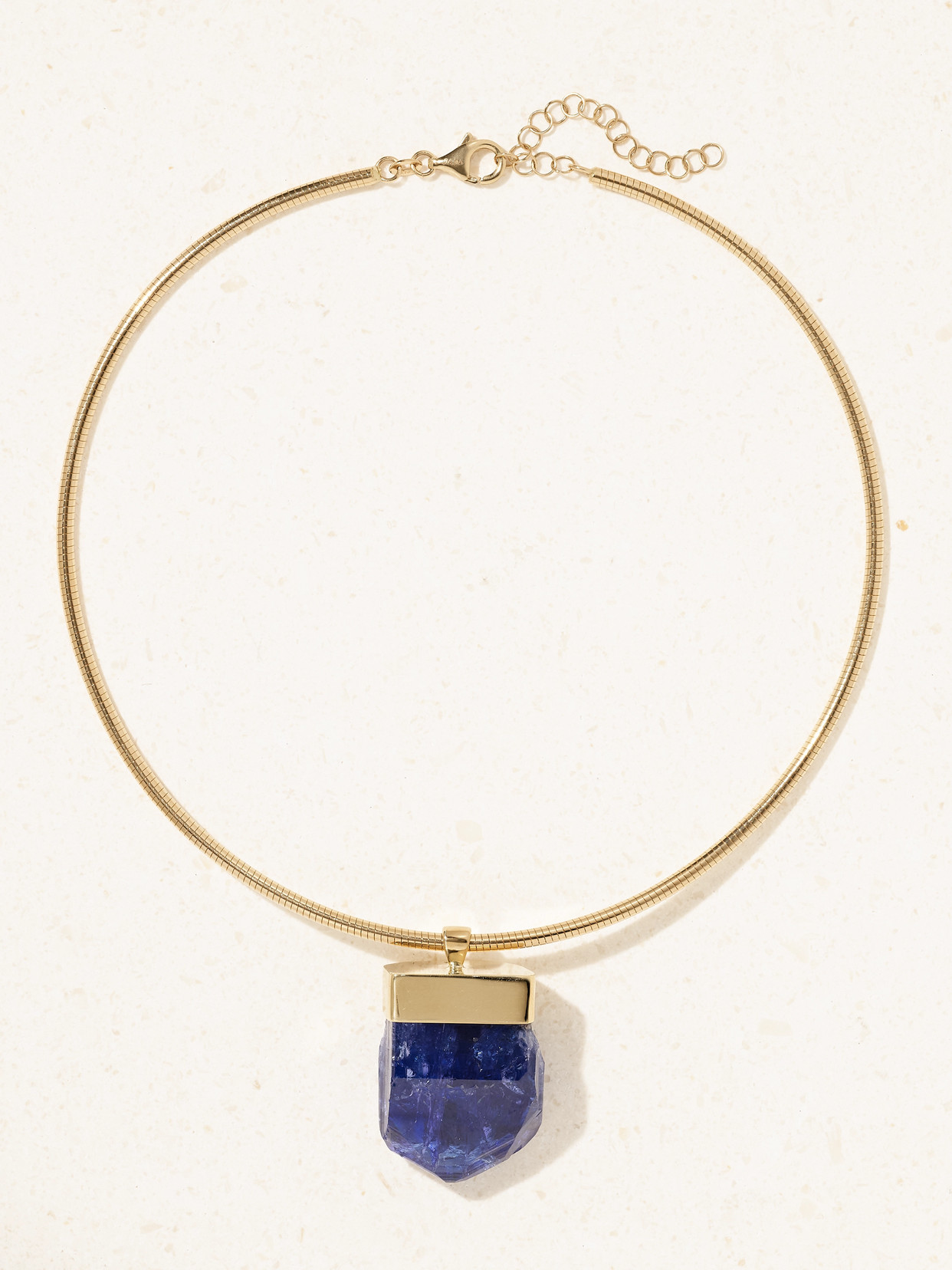 Jia Jia Jumbo Gold Tanzanite Necklace