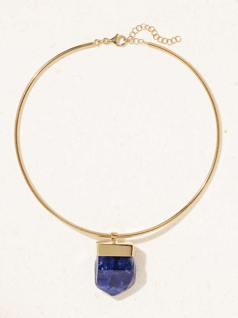 JIA JIA Jumbo Gold Tanzanite Necklace