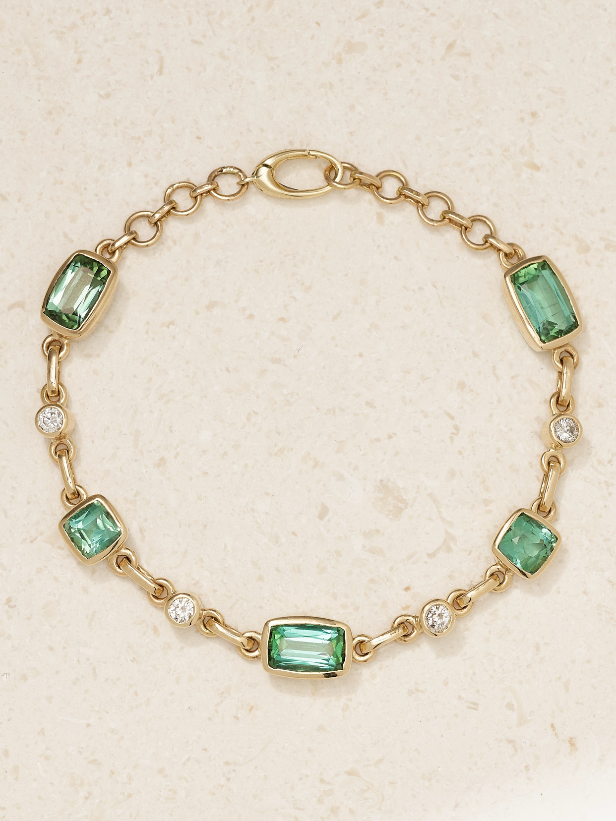 Jia Jia Gold, Tourmaline And Diamond Bracelet
