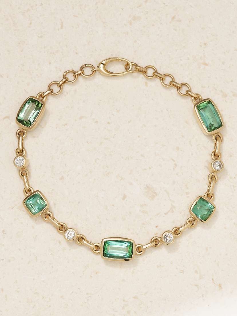 JIA JIA , Tourmaline And Diamond Bracelet