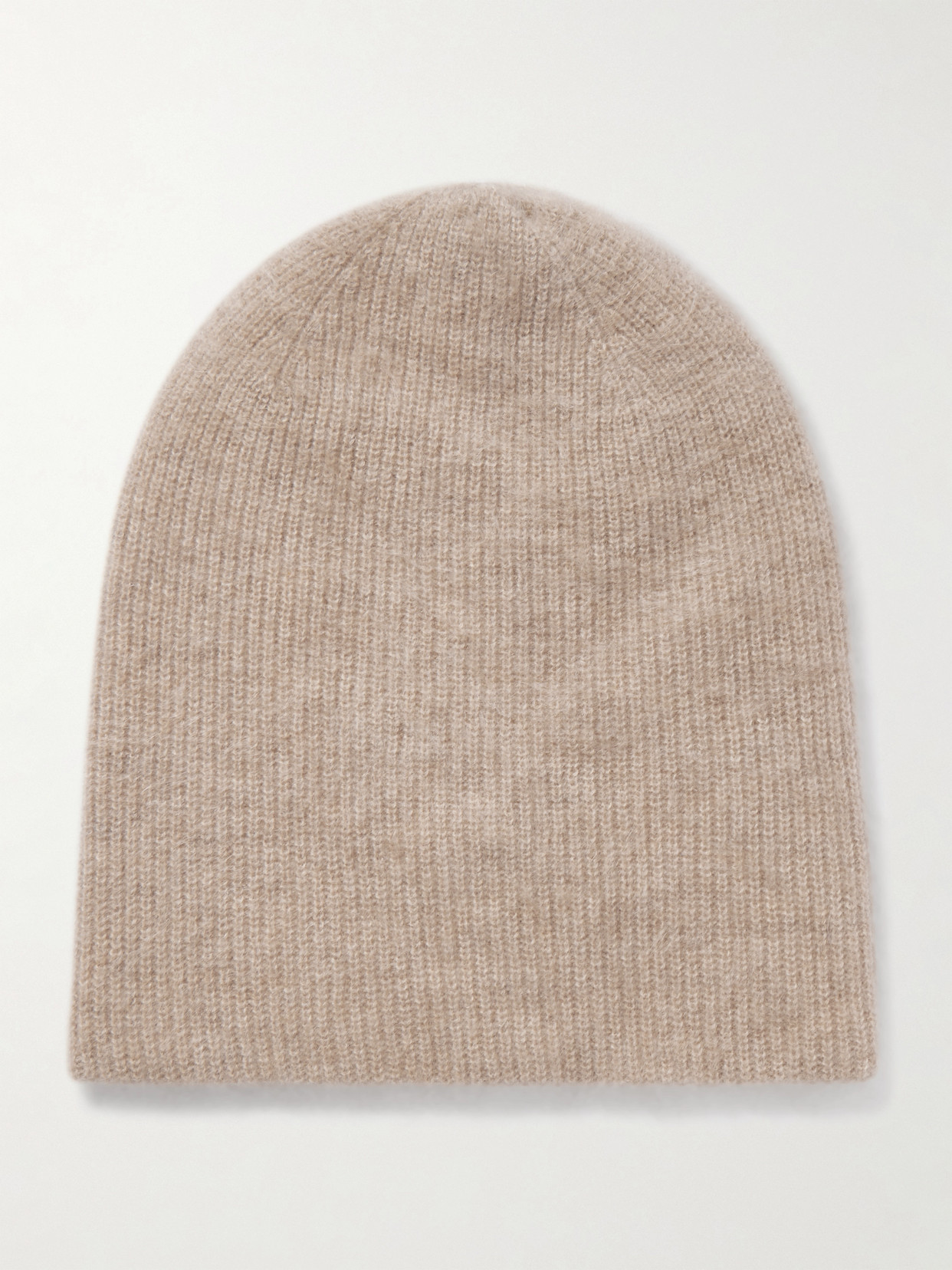 Guest In Residence Grizzly Reversible Ribbed Brushed-cashmere Beanie In Brown