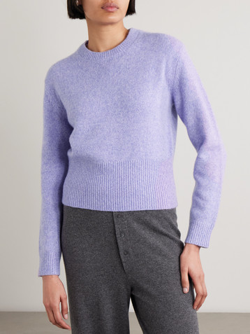 Guest In Residence Alina mélange cashmere and silk-blend sweater