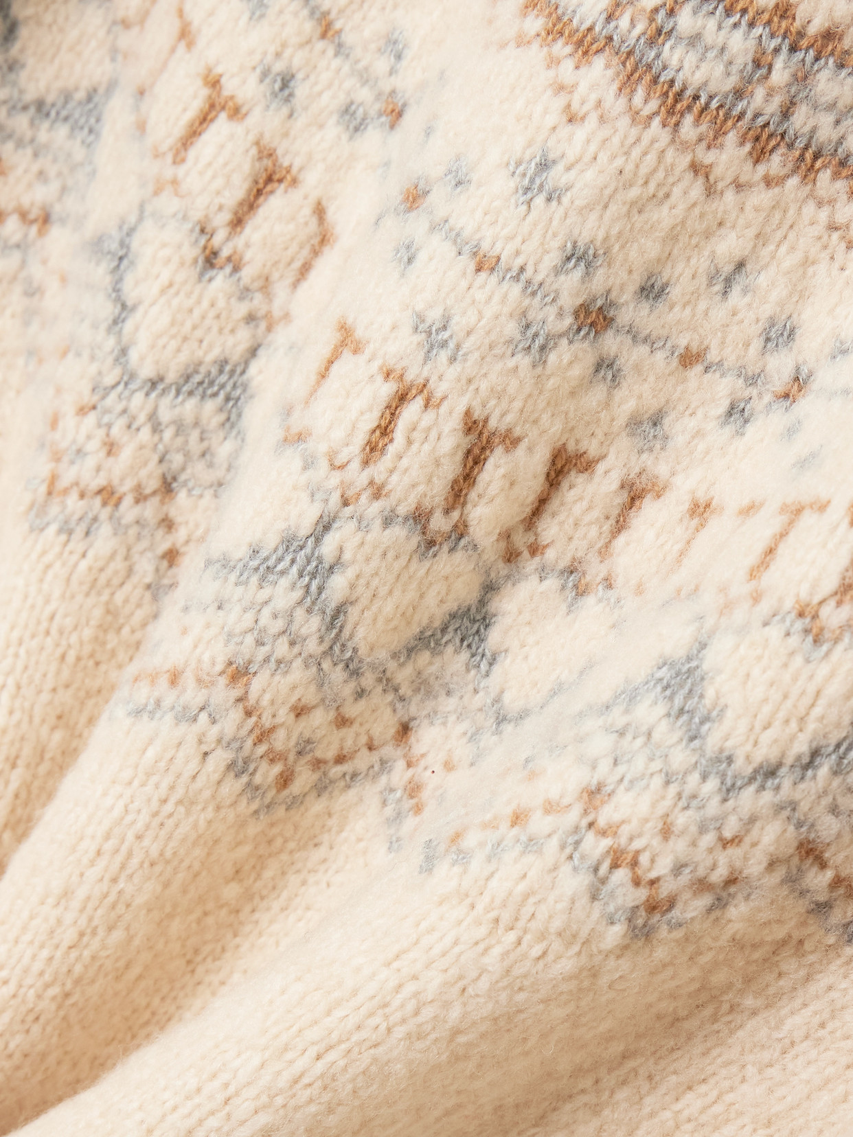 Guest In Residence Cloud Chalet Fair Isle Wool And Cashmere-blend Sweater In Nude