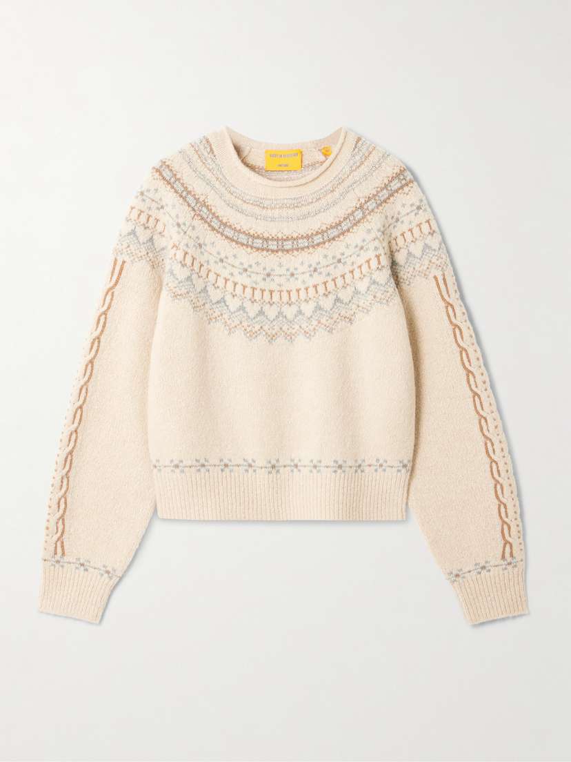 Guest In Residence Cloud Chalet Fair Isle Wool And Cashmere-blend Sweater