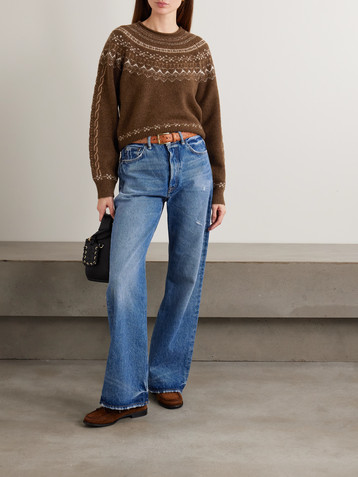 Guest In Residence Cloud Chalet Fair Isle wool and cashmere-blend sweater