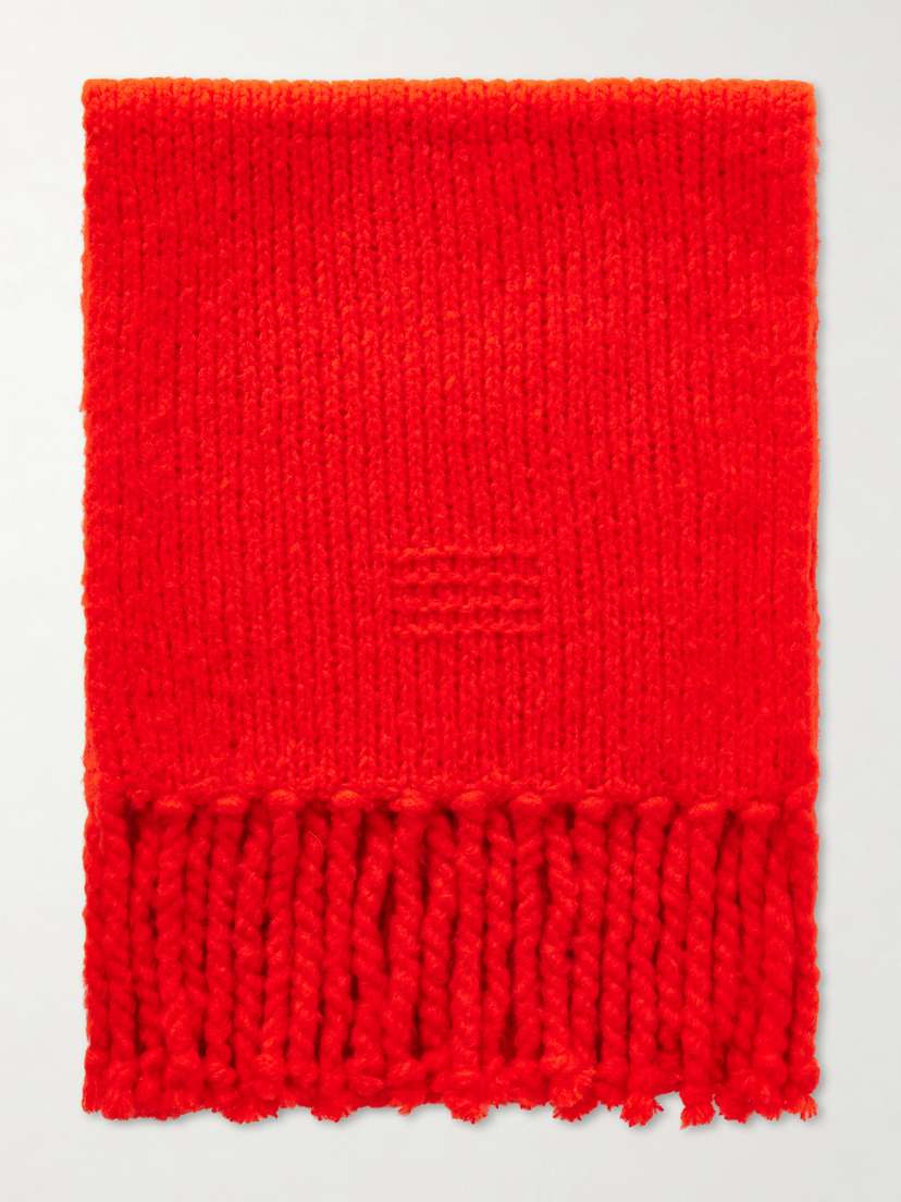 Guest In Residence Cloud Tasseled Ribbed Wool-blend Scarf