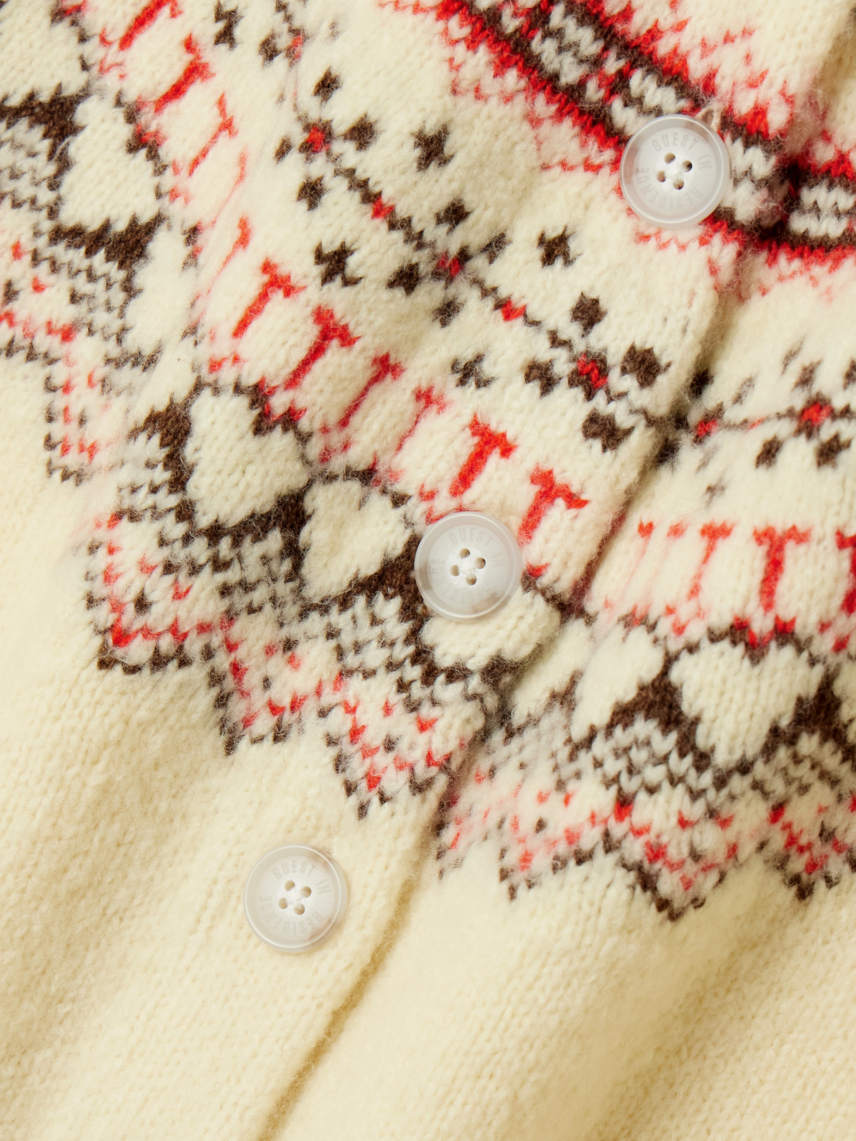 Guest In Residence Cloud Chalet Fair Isle Wool And Cashmere-blend Cardigan In Yellow