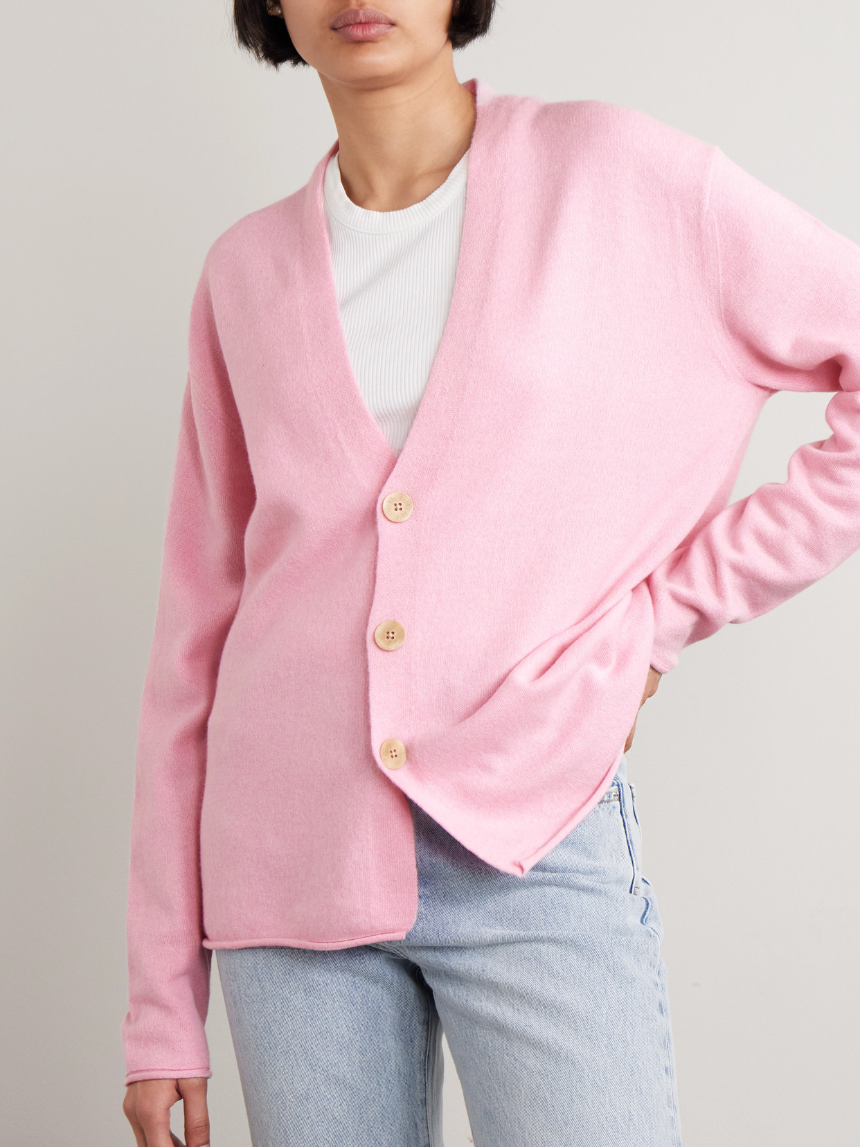 Guest In Residence Everywear Oversized Cashmere Cardigan In Brown