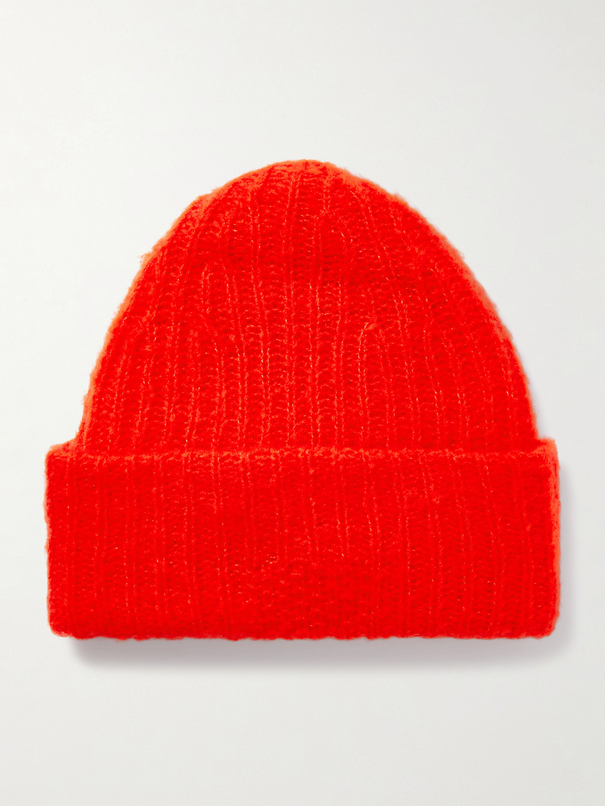 Guest In Residence Cloud Ribbed Merino Wool-blend Beanie In Red