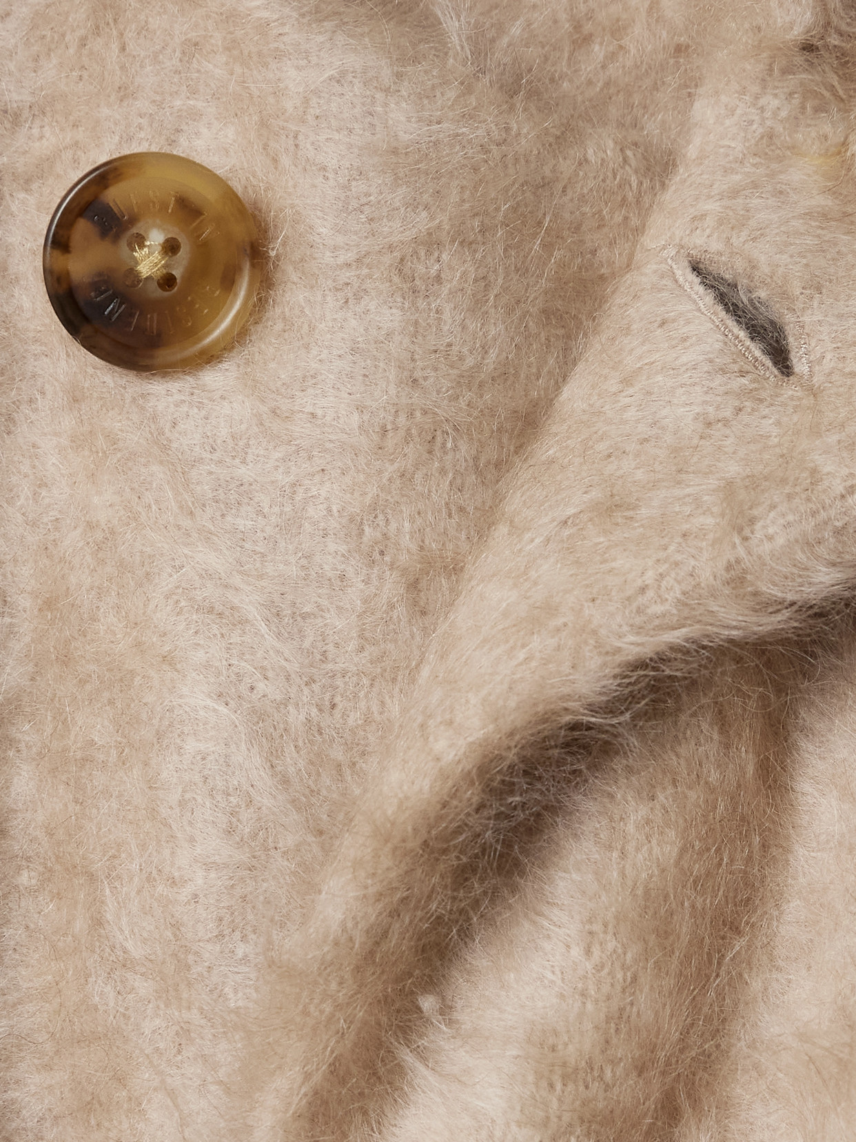 Grizzly Belted Brushed-Cashmere Coat