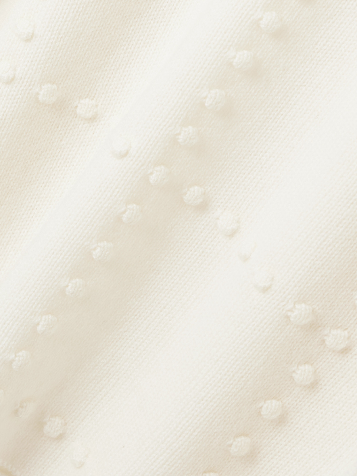 Guest In Residence Popcorn Wool And Cashmere-blend Turtleneck Top In White