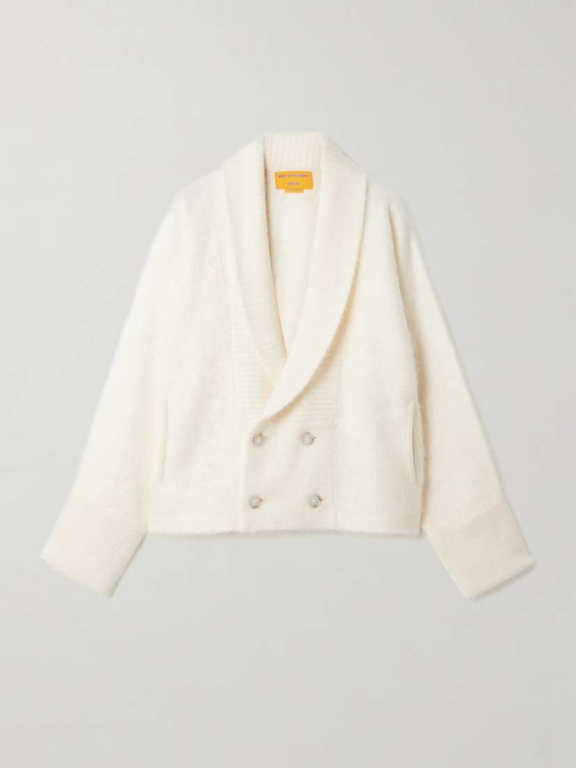 Guest In Residence Grizzly Double-breasted Brushed-cashmere Jacket