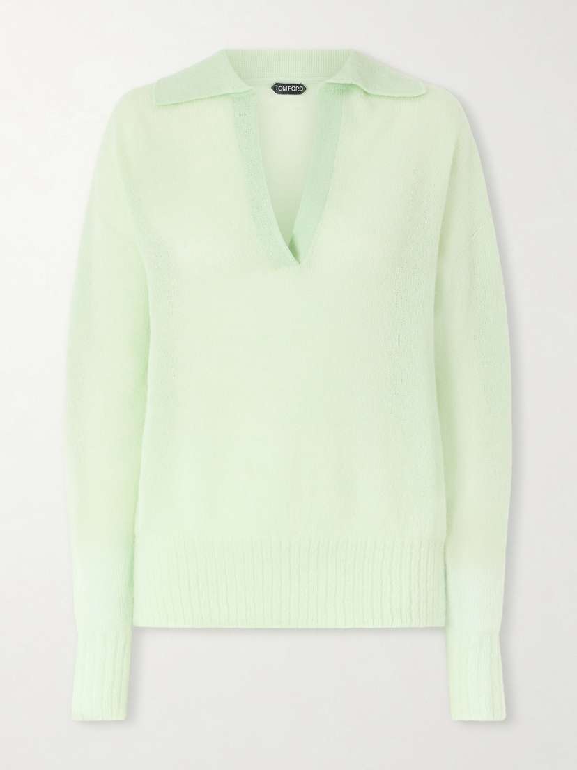 Tom Ford Cashmere-blend Polo Sweater