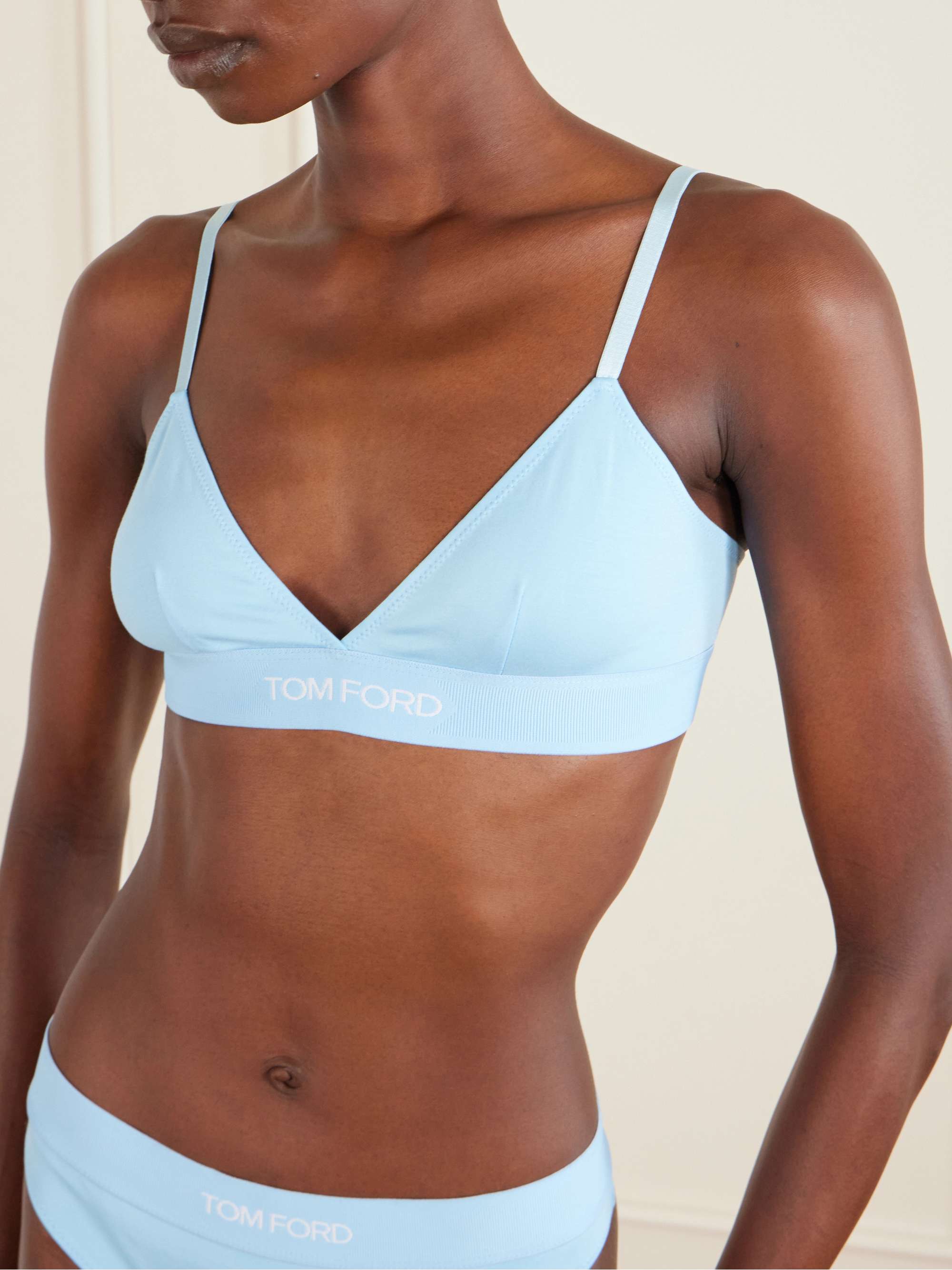 TOM FORD Stretch-modal jersey soft-cup triangle bra | NET-A-PORTER