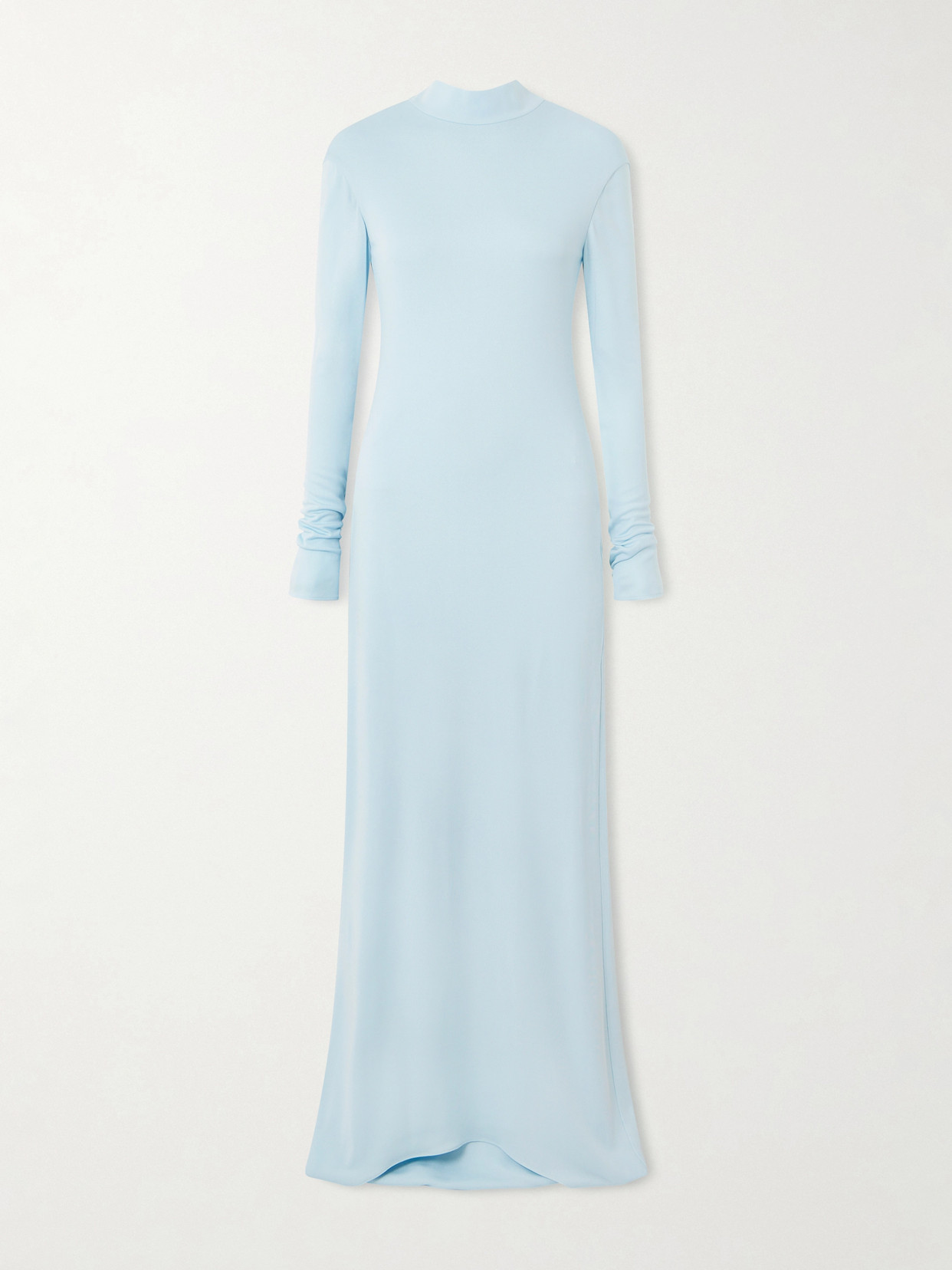 Tom Ford Open-back Crepe-jersey Gown In Blue