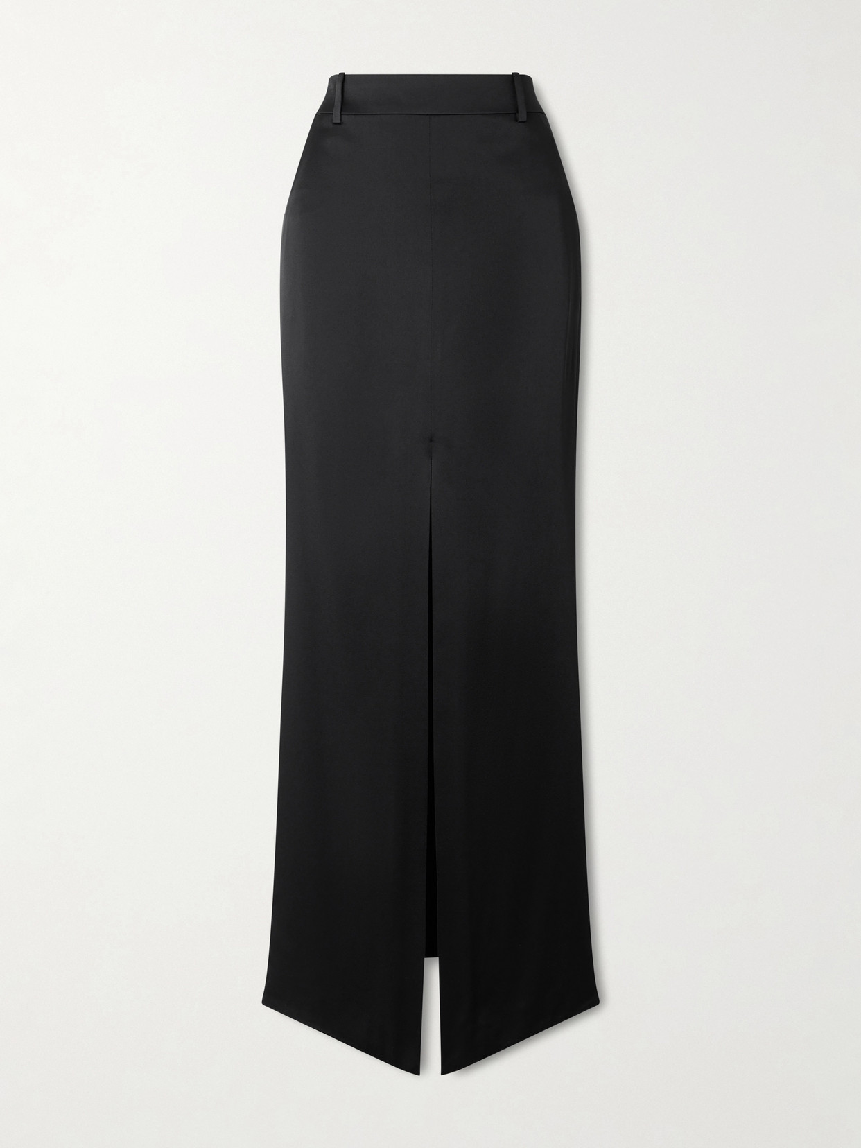 Tom Ford Satin-crepe Maxi Skirt In Black