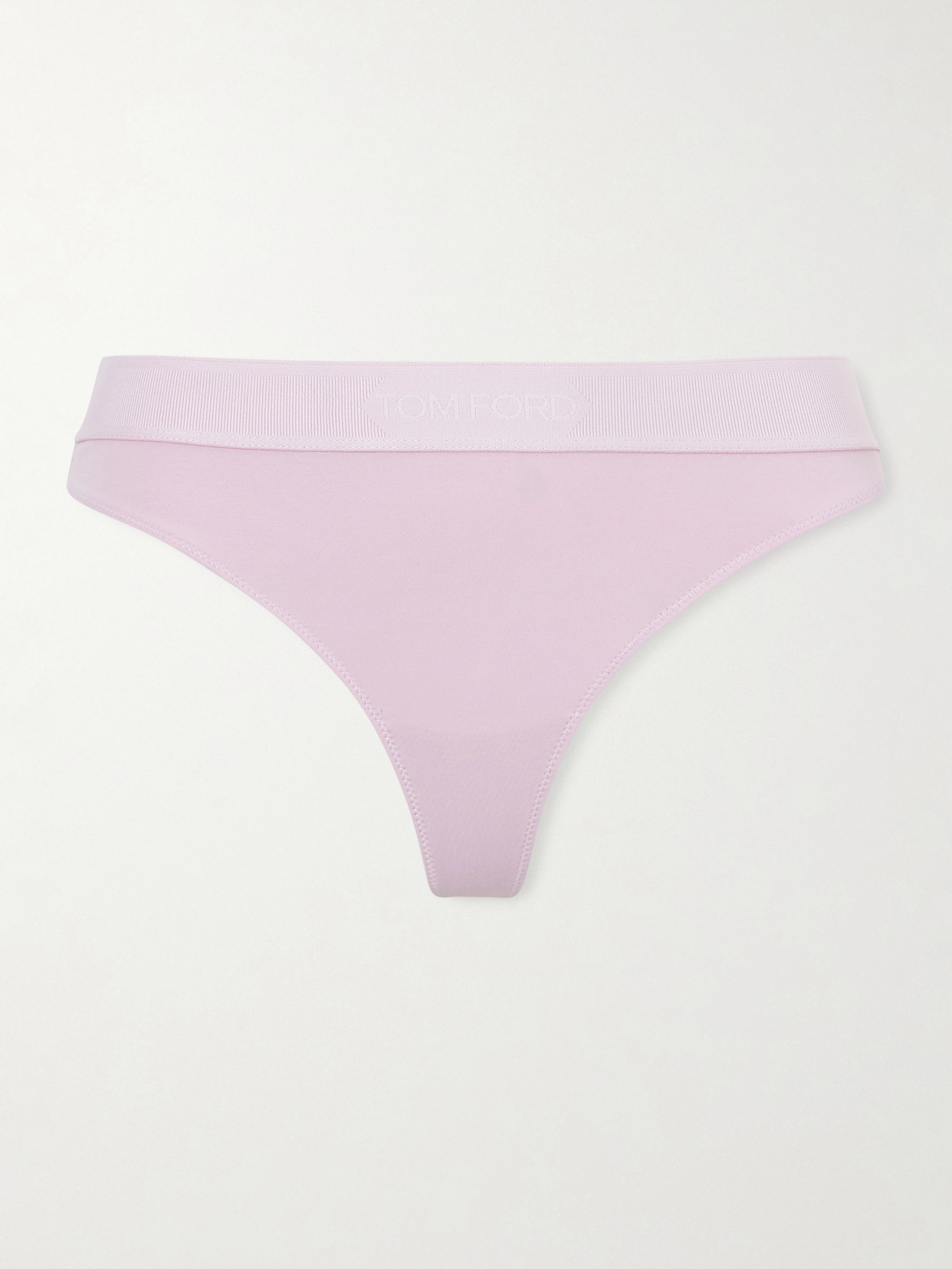 Tom Ford Stretch-modal Jersey Thong In Pink