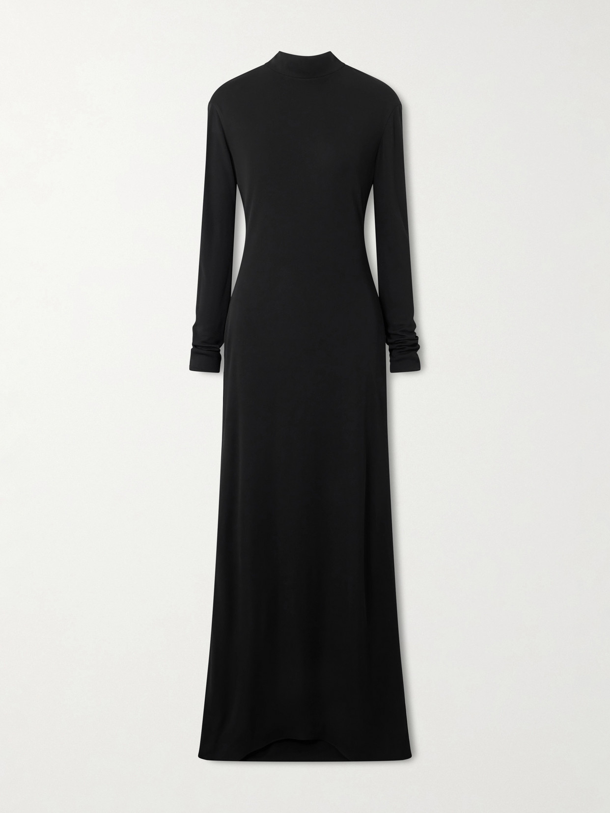 Tom Ford Open-back Crepe-jersey Gown In Black