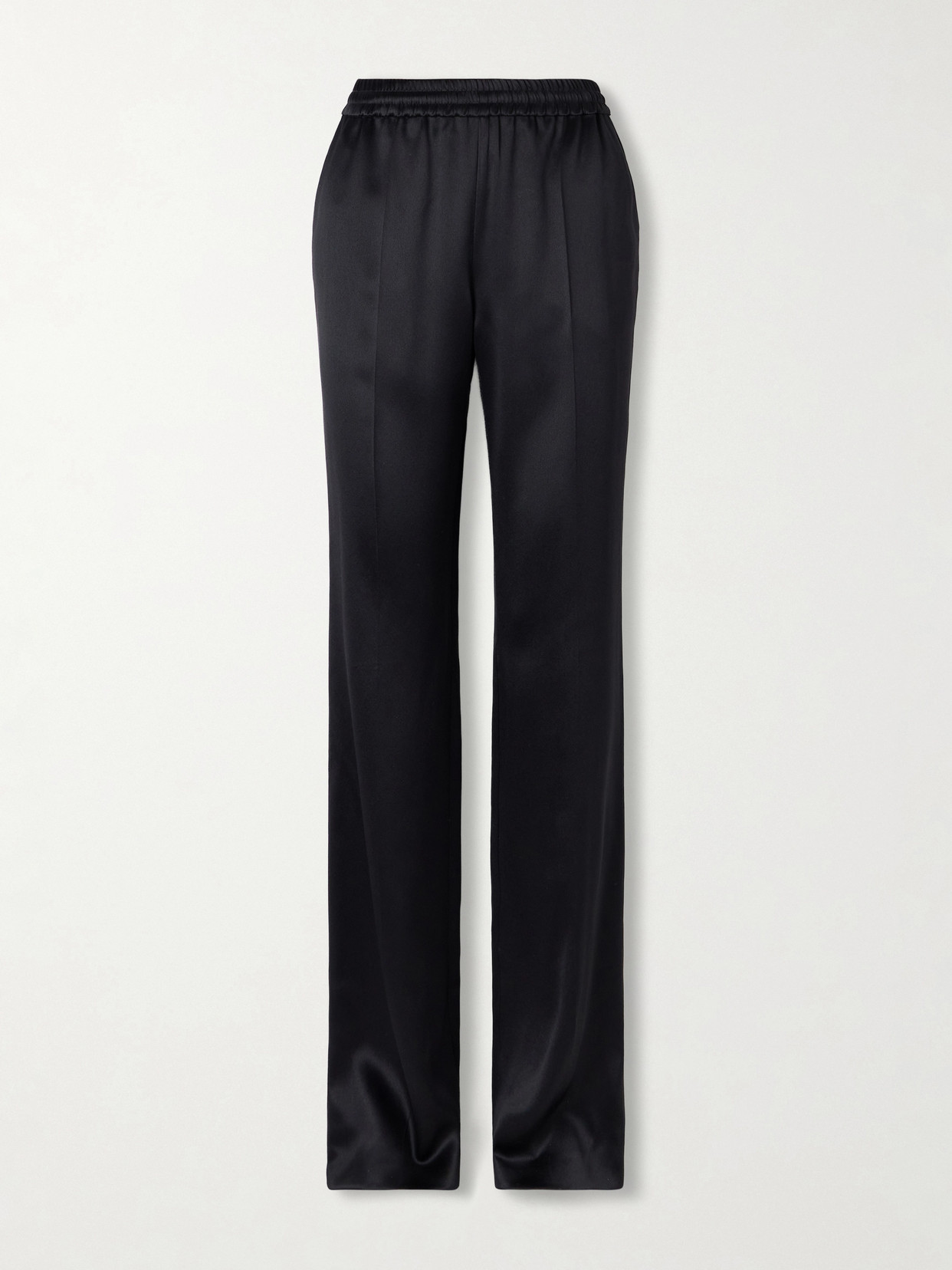Tom Ford Silk-satin Pants In Black