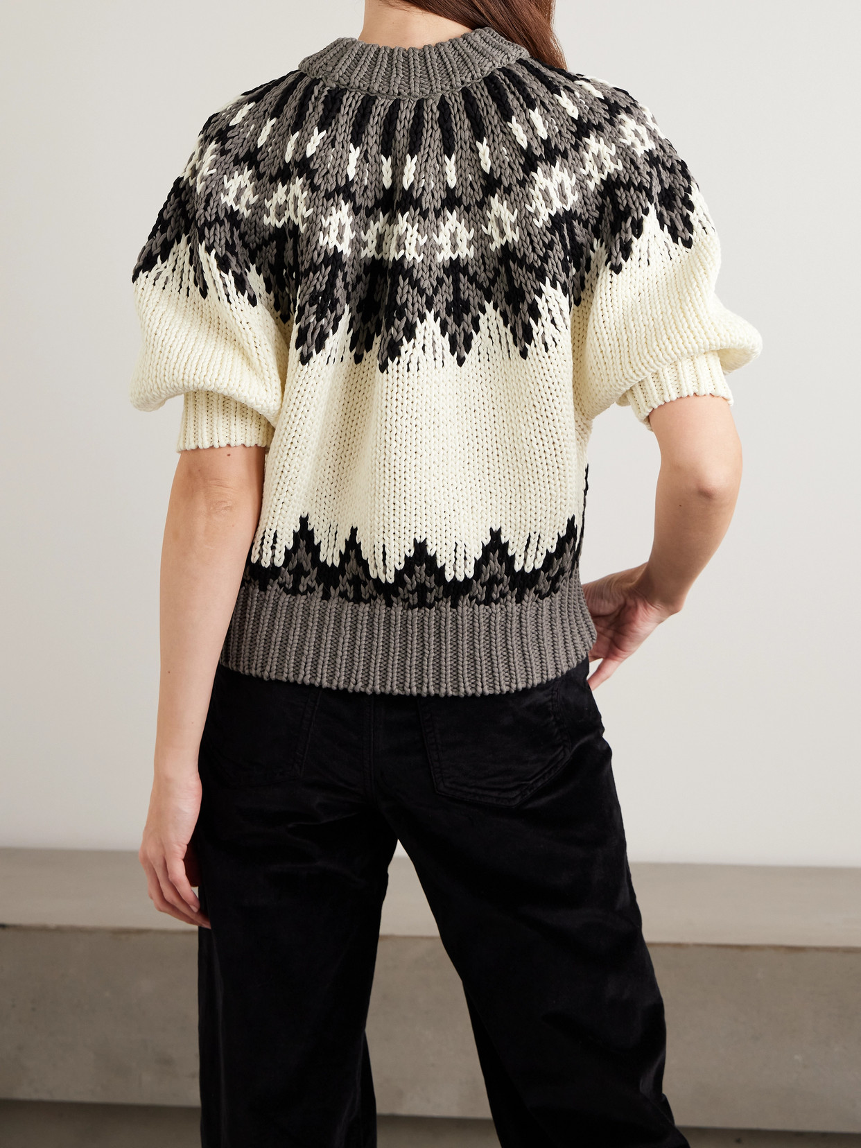 Marty Fair Isle Cotton Sweater