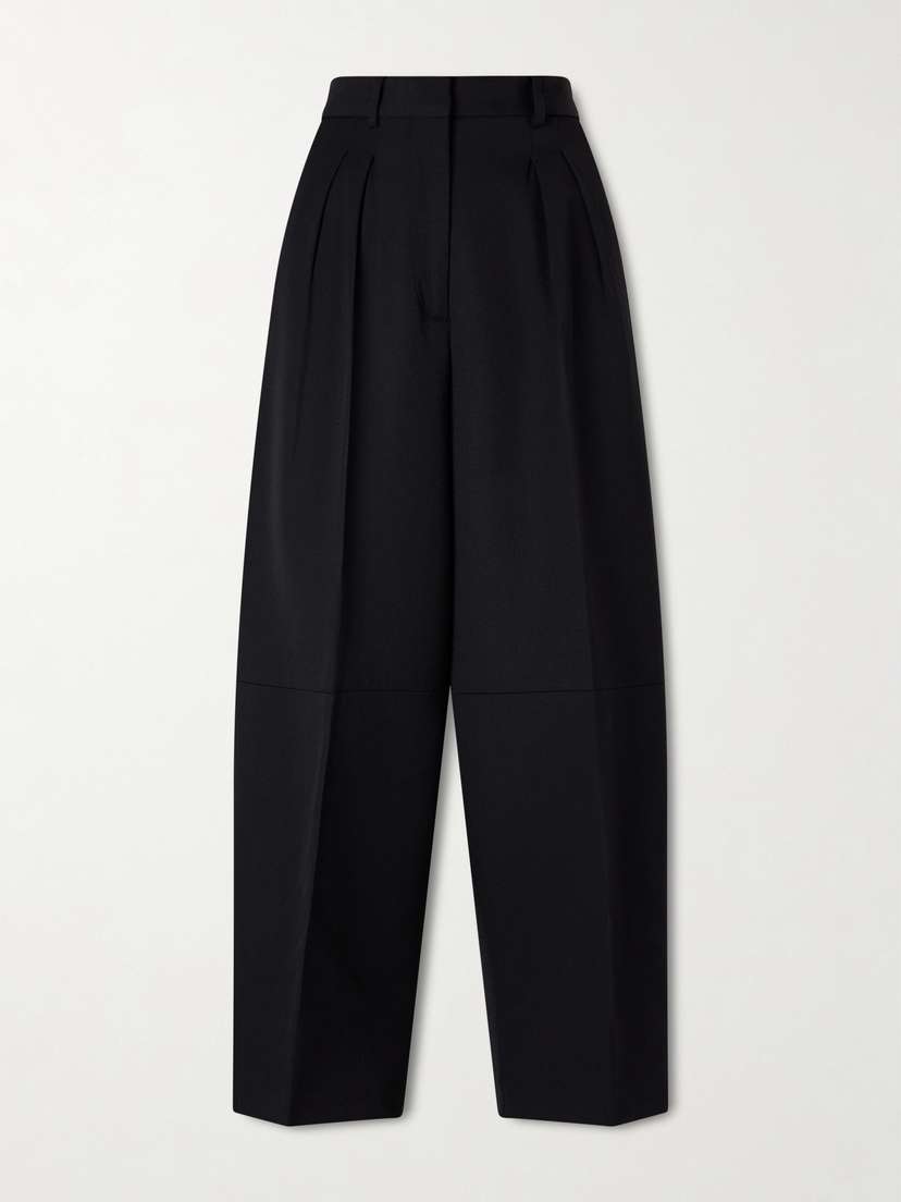 Altuzarra Dash Pleated Wool Barrel-leg Pants