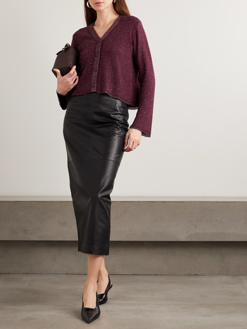 Altuzarra Taylor sequin-embellished knitted cardigan