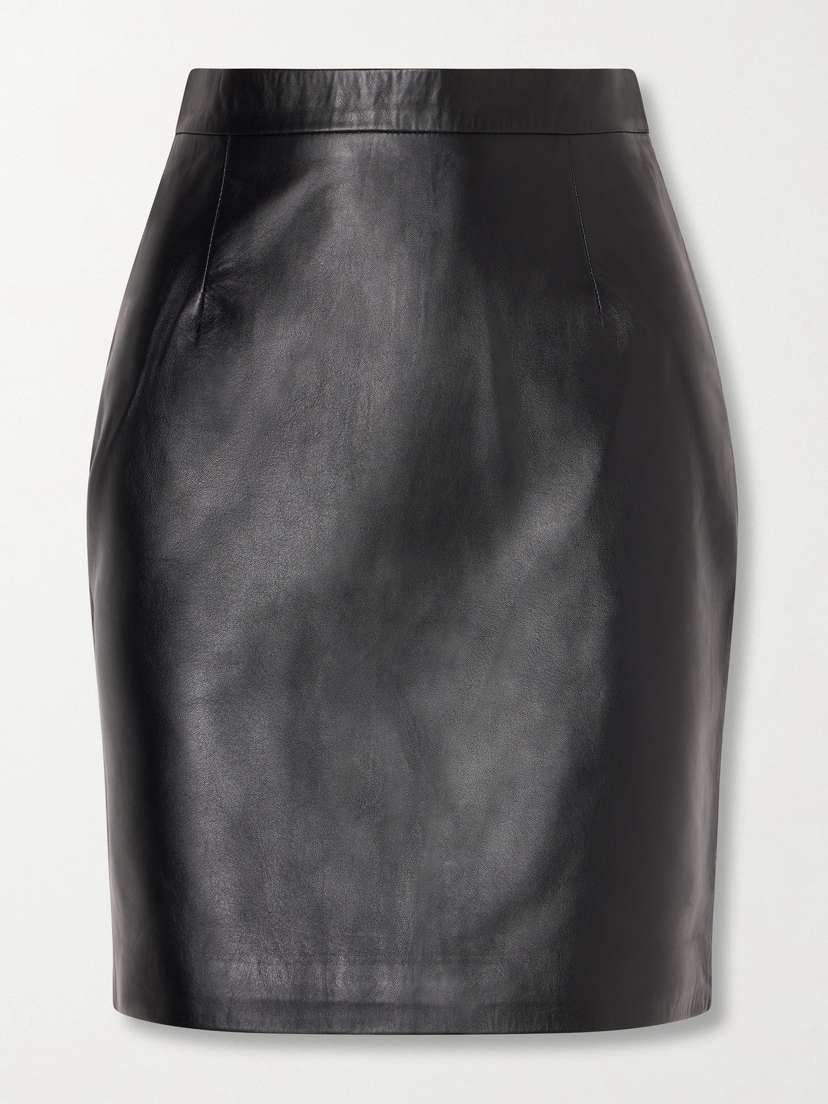 Altuzarra Hank Leather Mini Skirt
