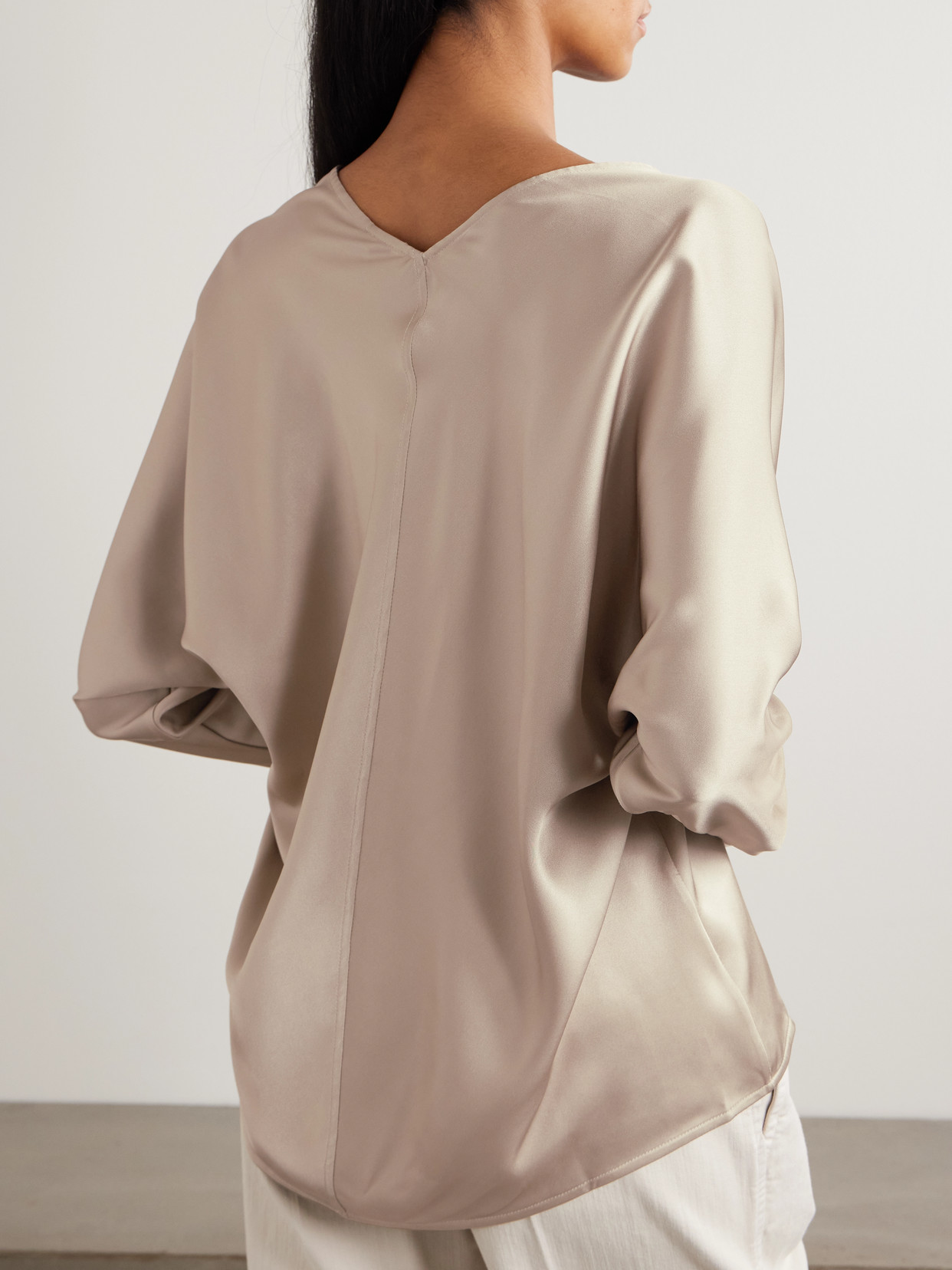 Silk-Satin Blouse