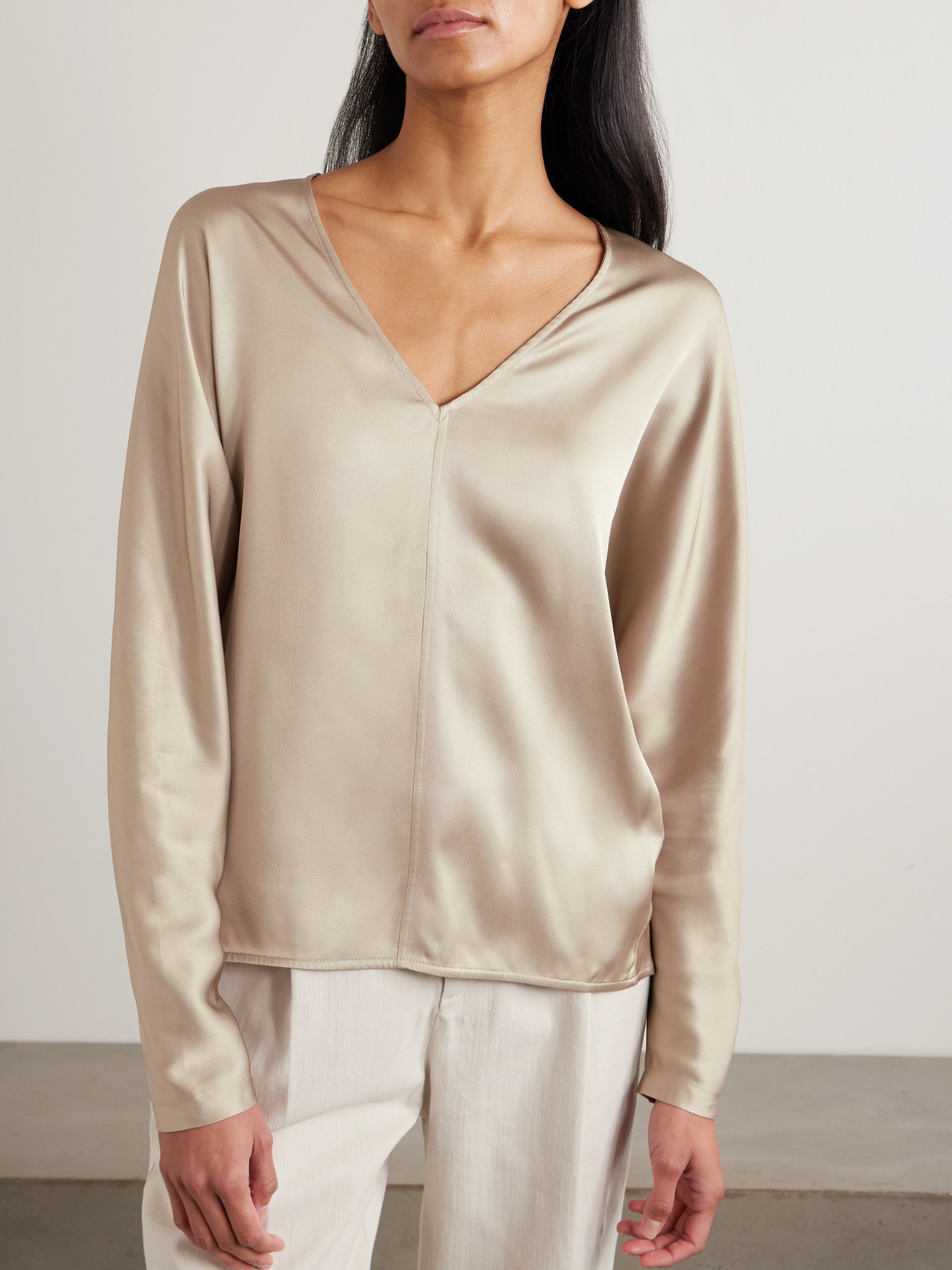 Silk-Satin Blouse
