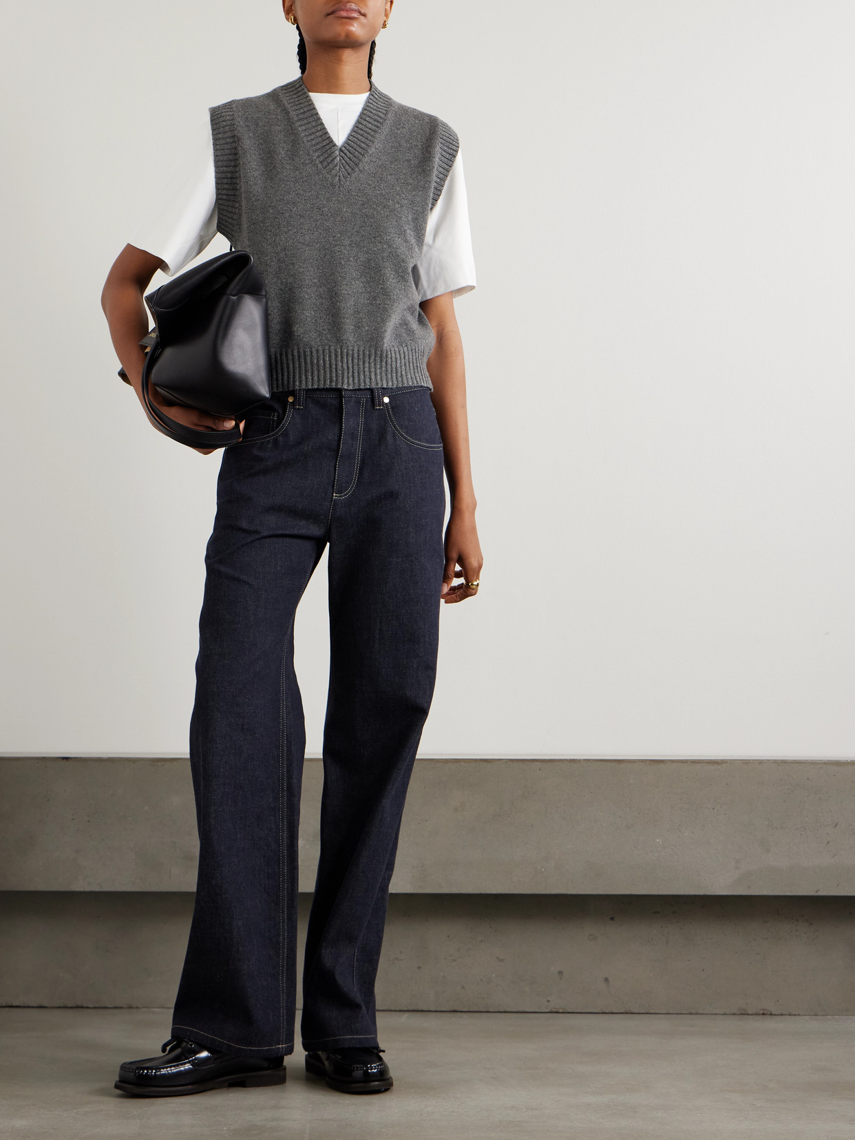 Brunello Cucinelli Cashmere Vest In Gray