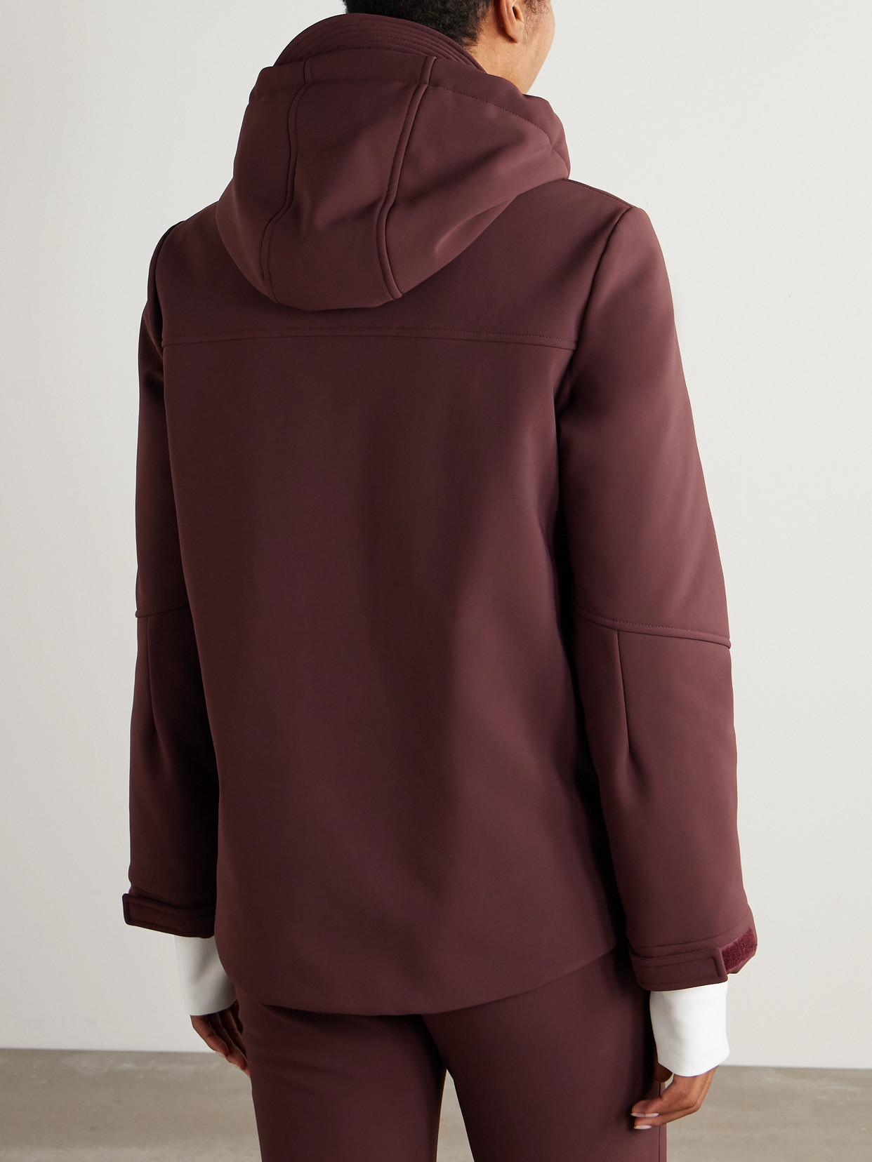 Brunello Cucinelli Hooded Padded Ski Jacket In Brown