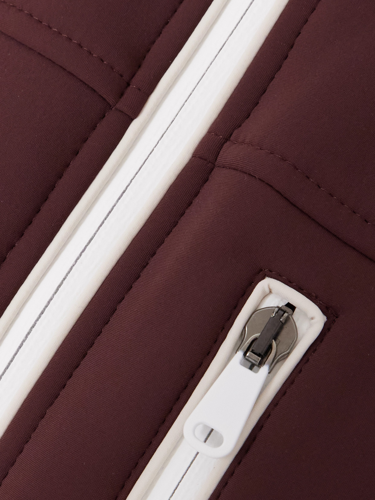 Brunello Cucinelli Hooded Padded Ski Jacket In Brown