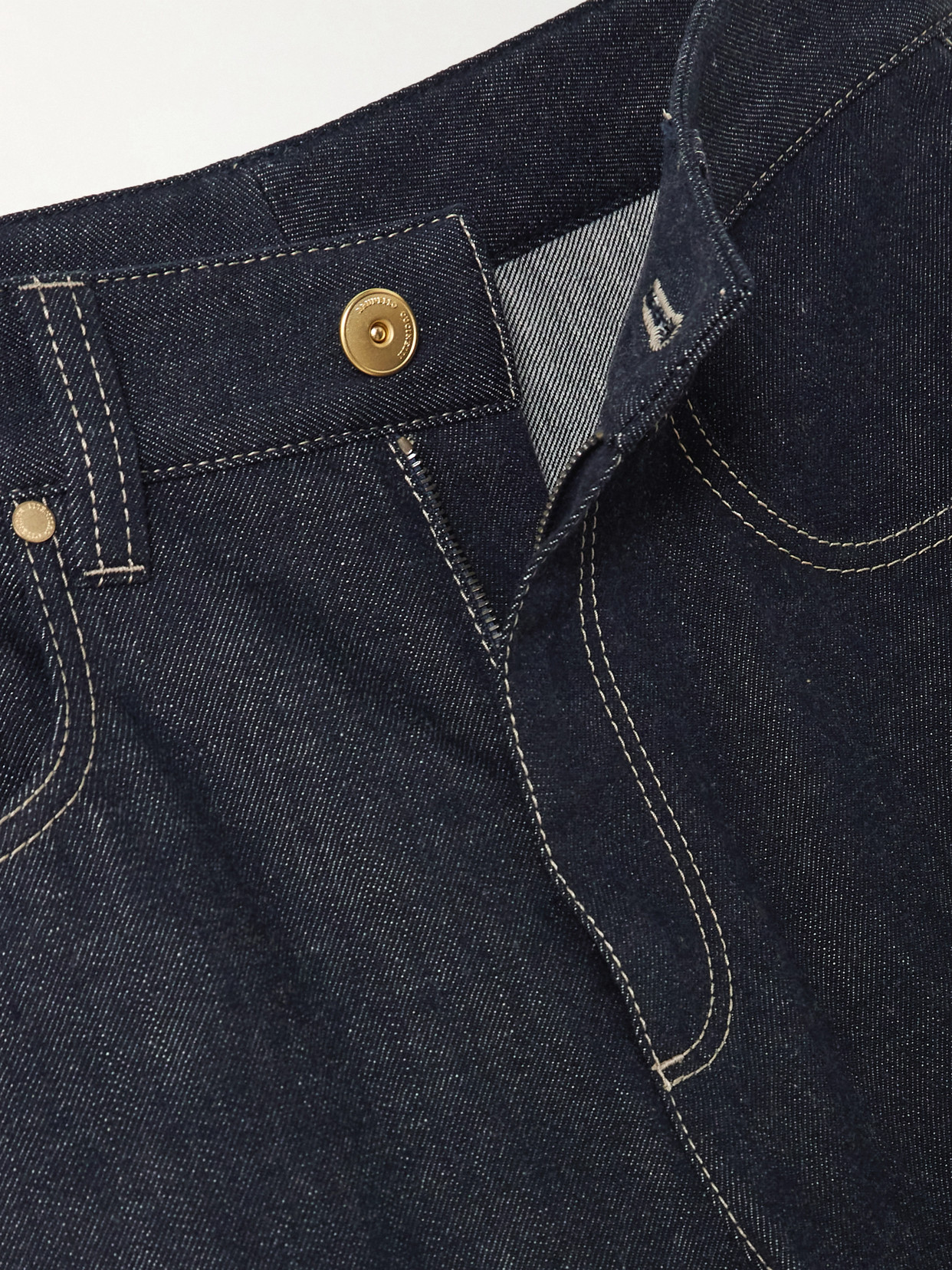 High-Rise Straight-Leg Jeans