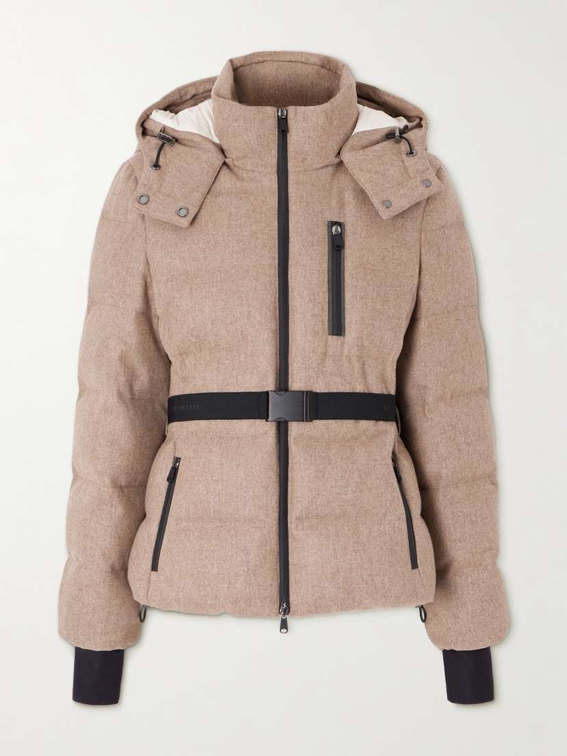 Brunello Cucinelli Belted Padded Wool Jacket
