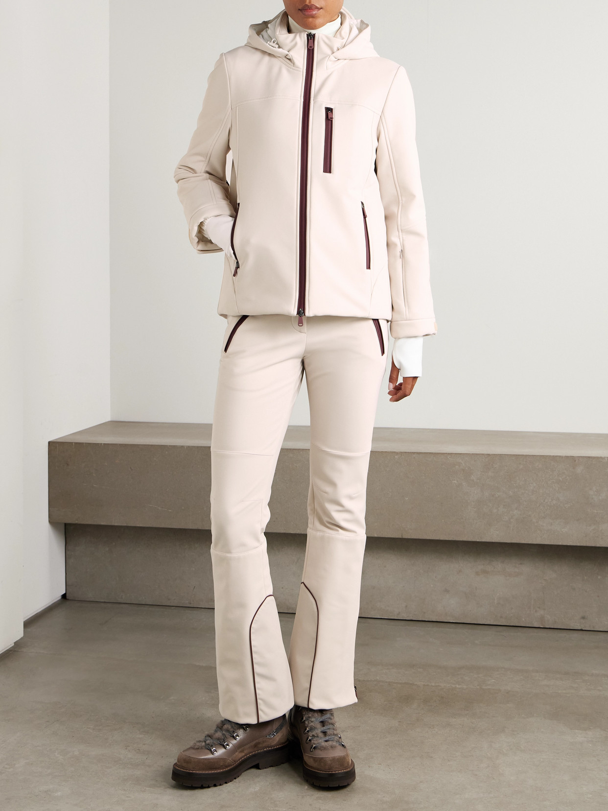 Brunello Cucinelli Bootcut Ski Pants In Neutral