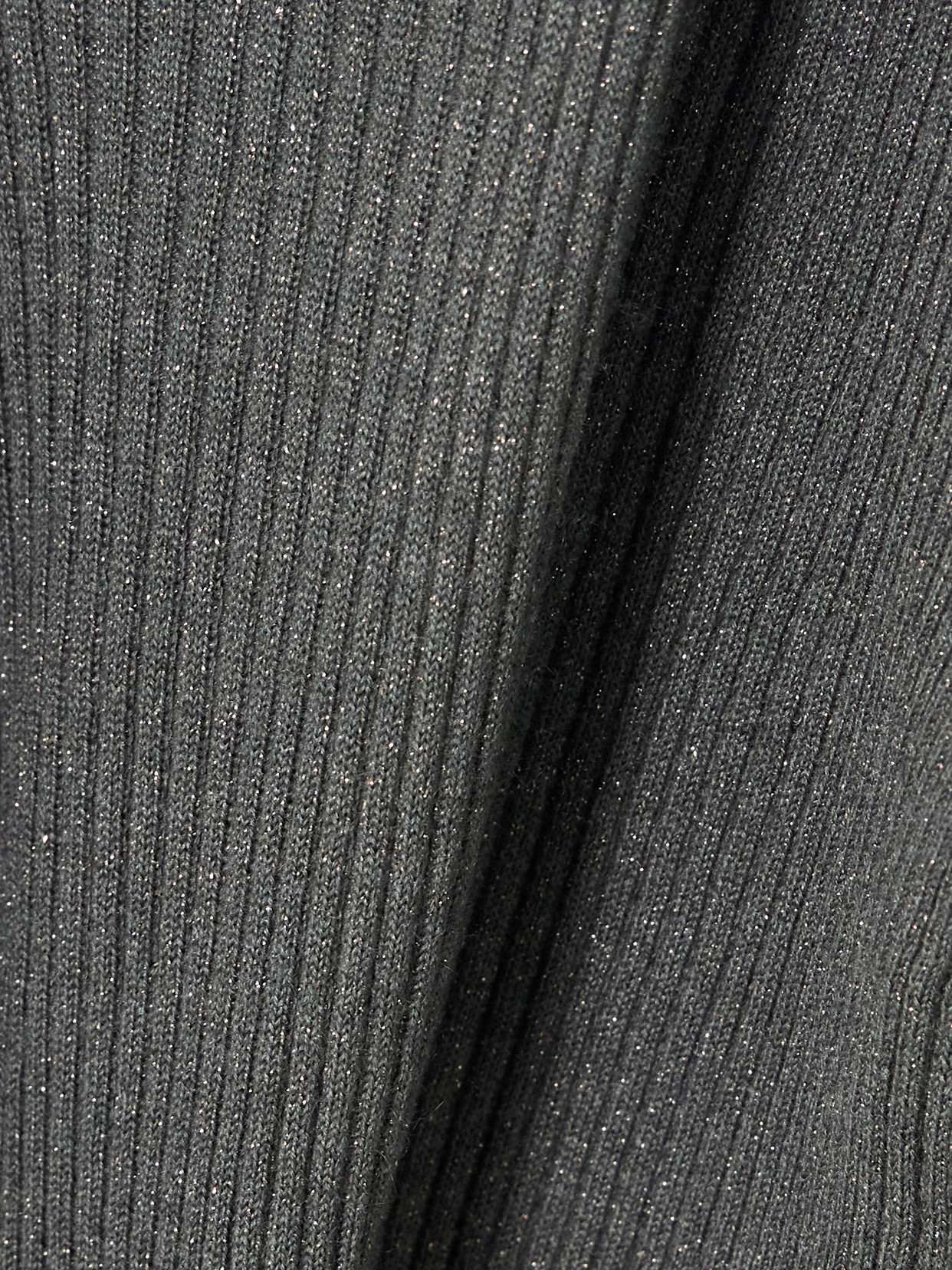 Brunello Cucinelli Ribbed Metallic Cashmere And Silk-blend Top In Gray