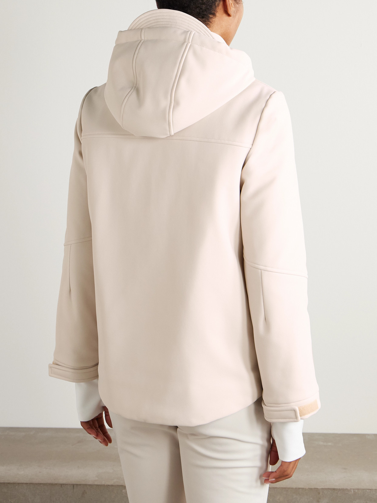 Brunello Cucinelli Hooded Padded Ski Jacket In Neutral