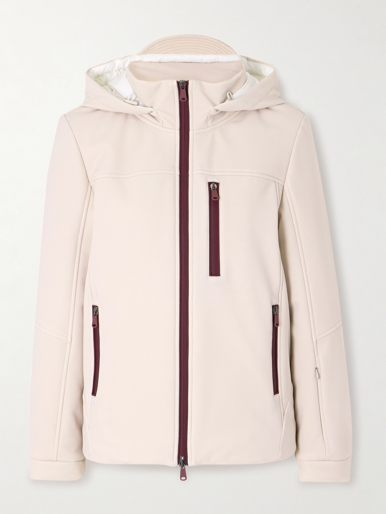 Brunello Cucinelli Hooded Padded Ski Jacket In Neutral
