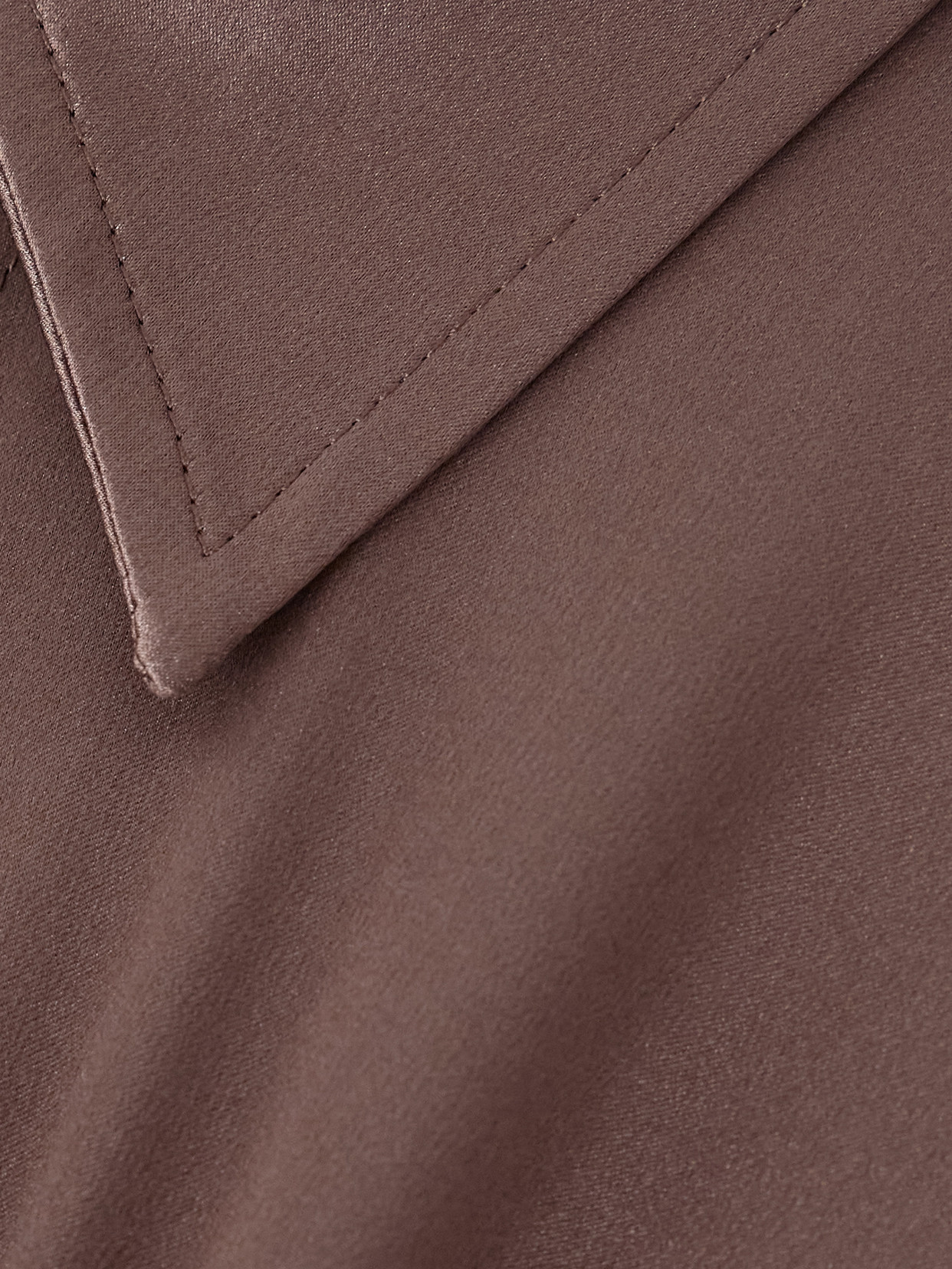Gathered Silk-Blend Shirt