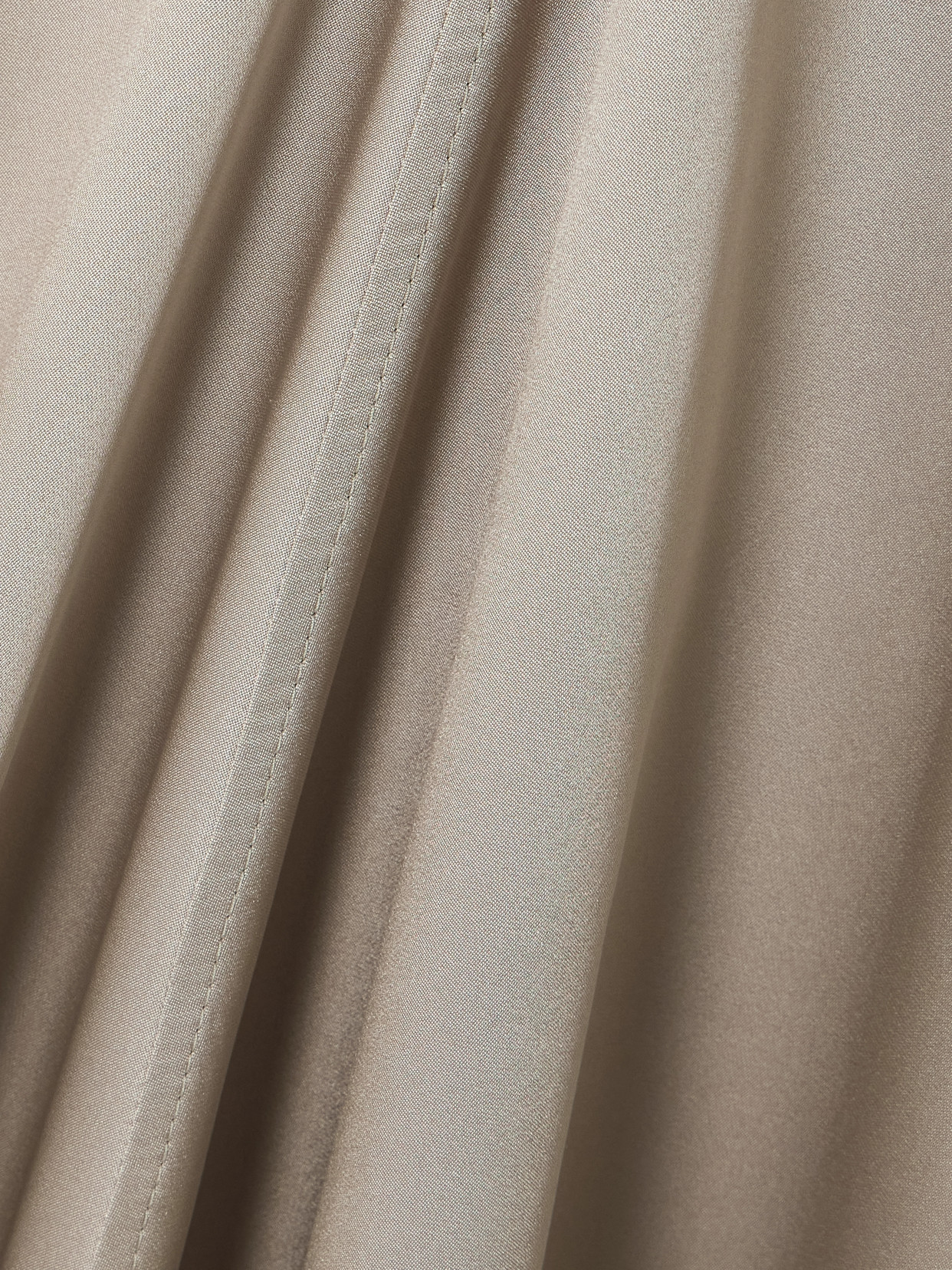 Brunello Cucinelli Gathered Silk-satin Midi Skirt In Neutral