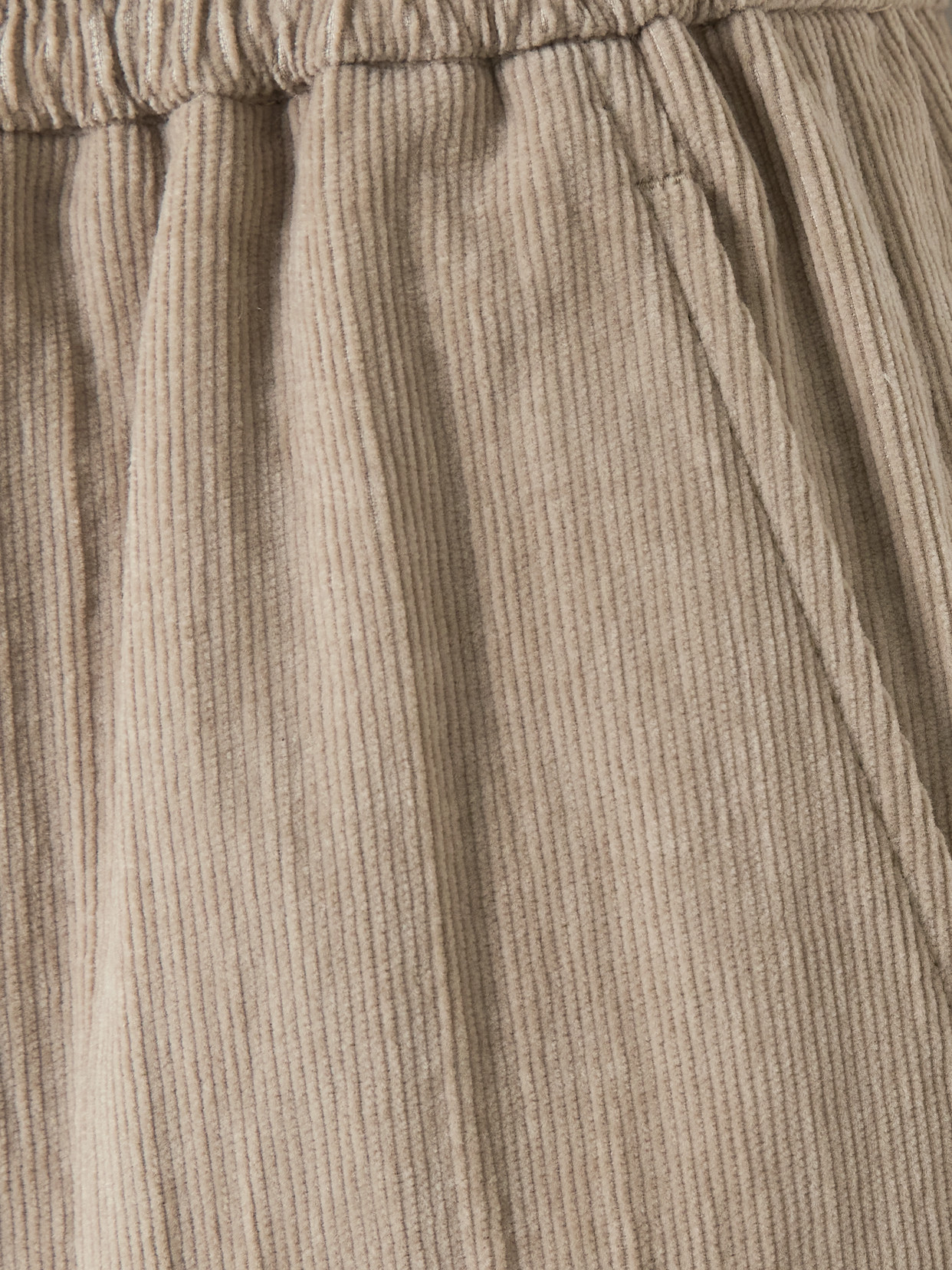 Brunello Cucinelli Gathered Cotton-blend Corduroy Wide-leg Pants In Neutral