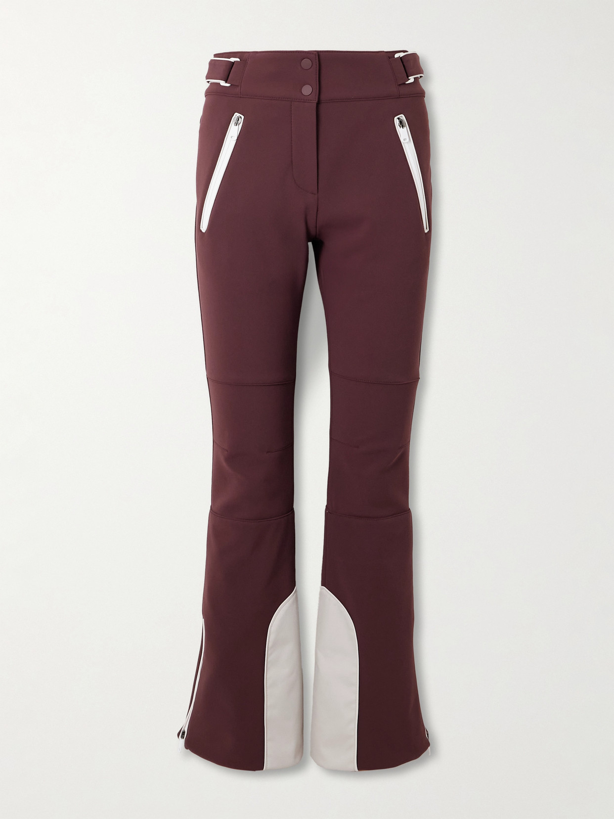 Brunello Cucinelli Bootcut Ski Pants In Burgundy