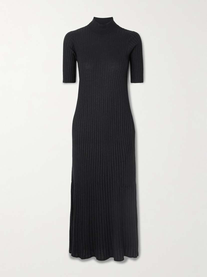 Brunello Cucinelli Ribbed Cashmere-blend Midi Dress