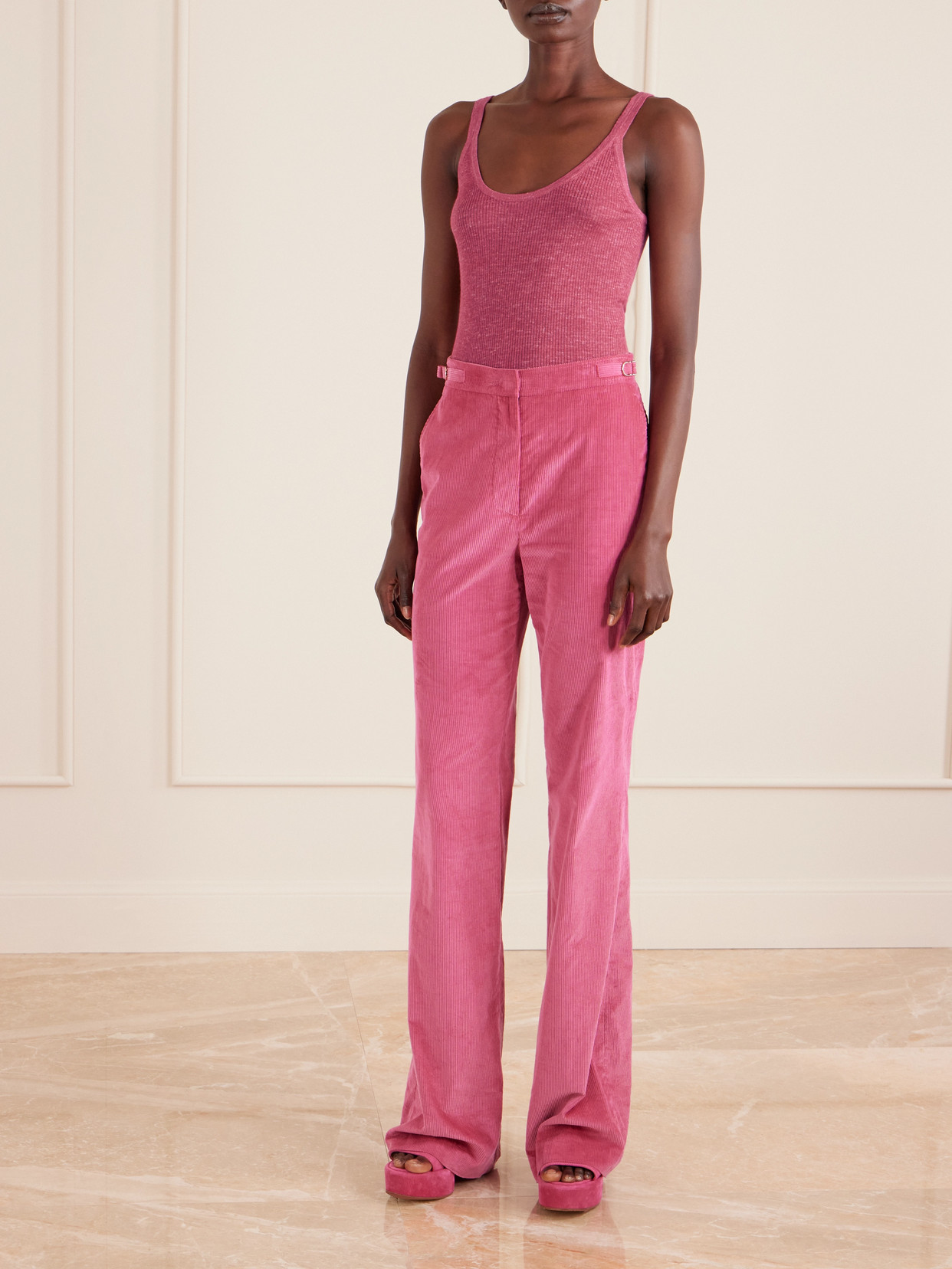 Cinxia Ribbed Cashmere, Silk And Hemp-Blend Tank