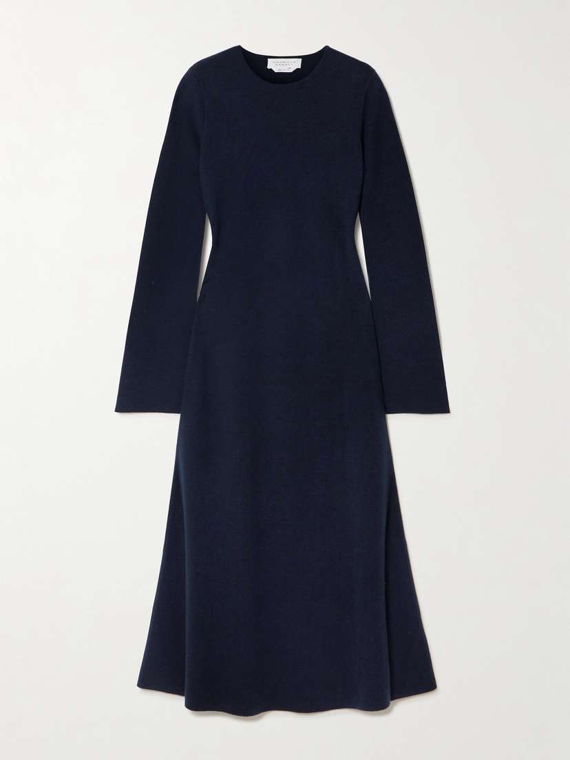 Gabriela Hearst Rebus Wool, Silk And Cashmere-blend Midi Dress