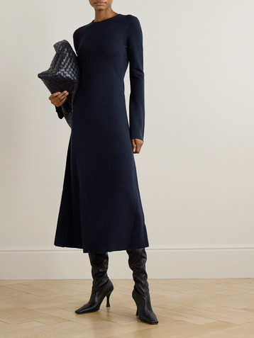 Gabriela Hearst Rebus wool, silk and cashmere-blend midi dress