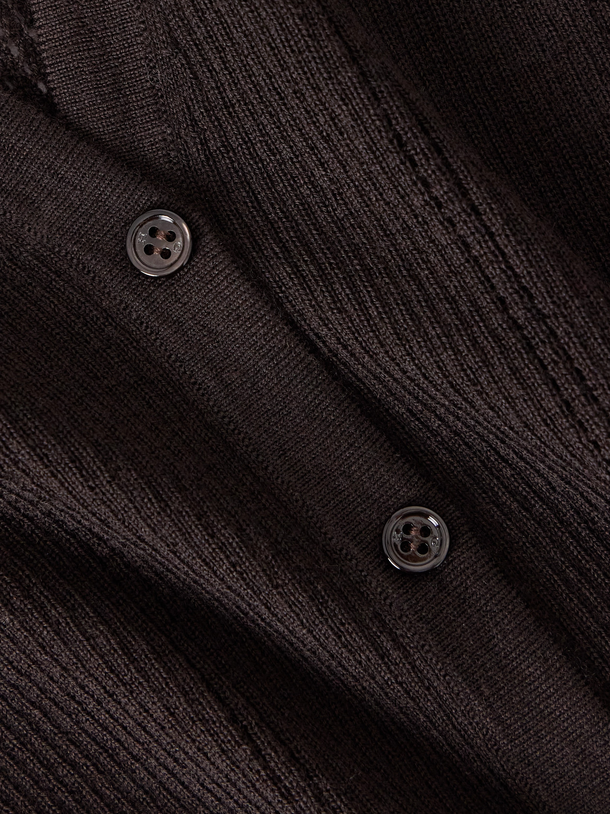 Gabriela Hearst Lillian Pointelle-knit Wool Cardigan In Brown